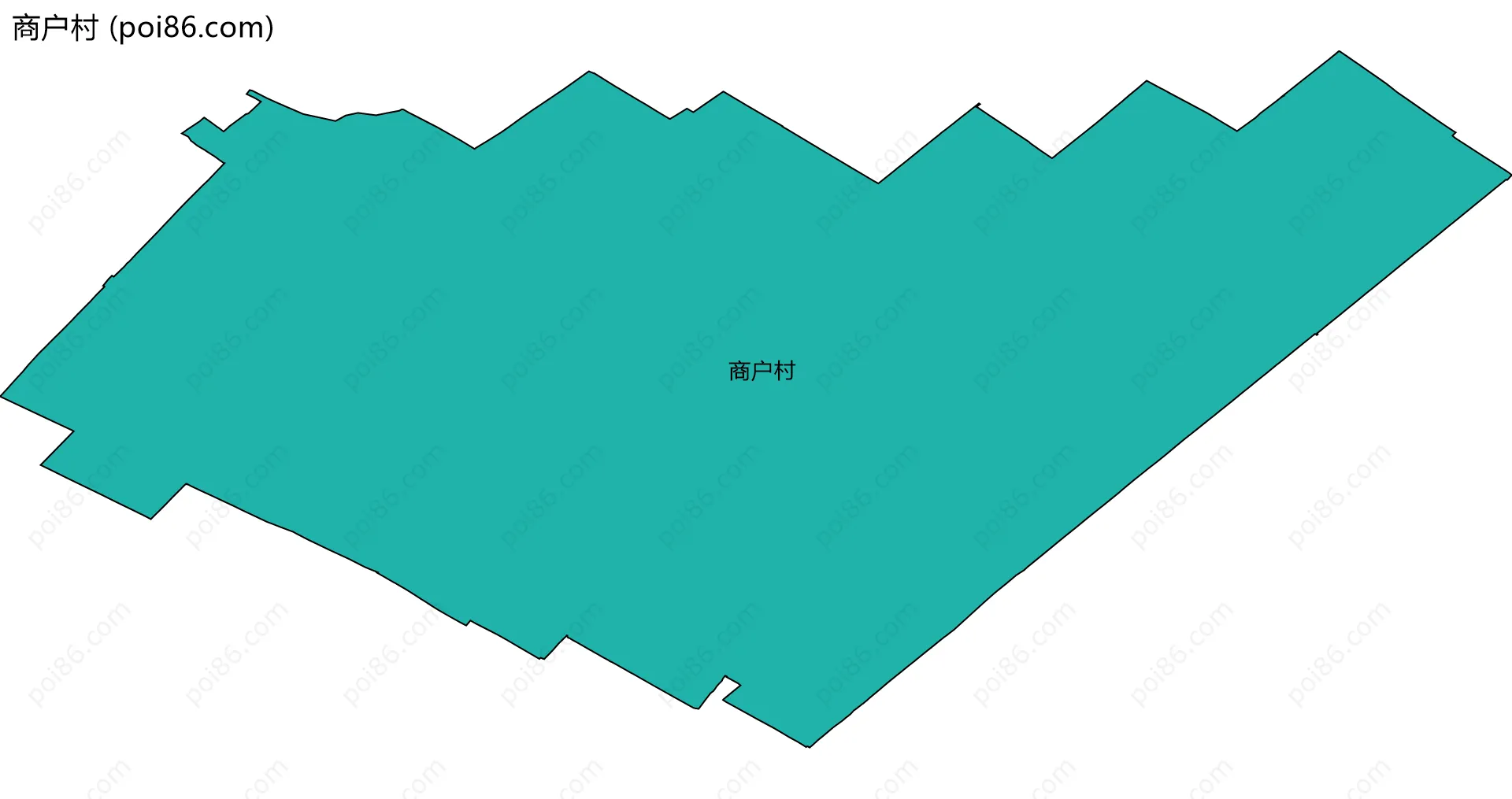 商户村边界地图