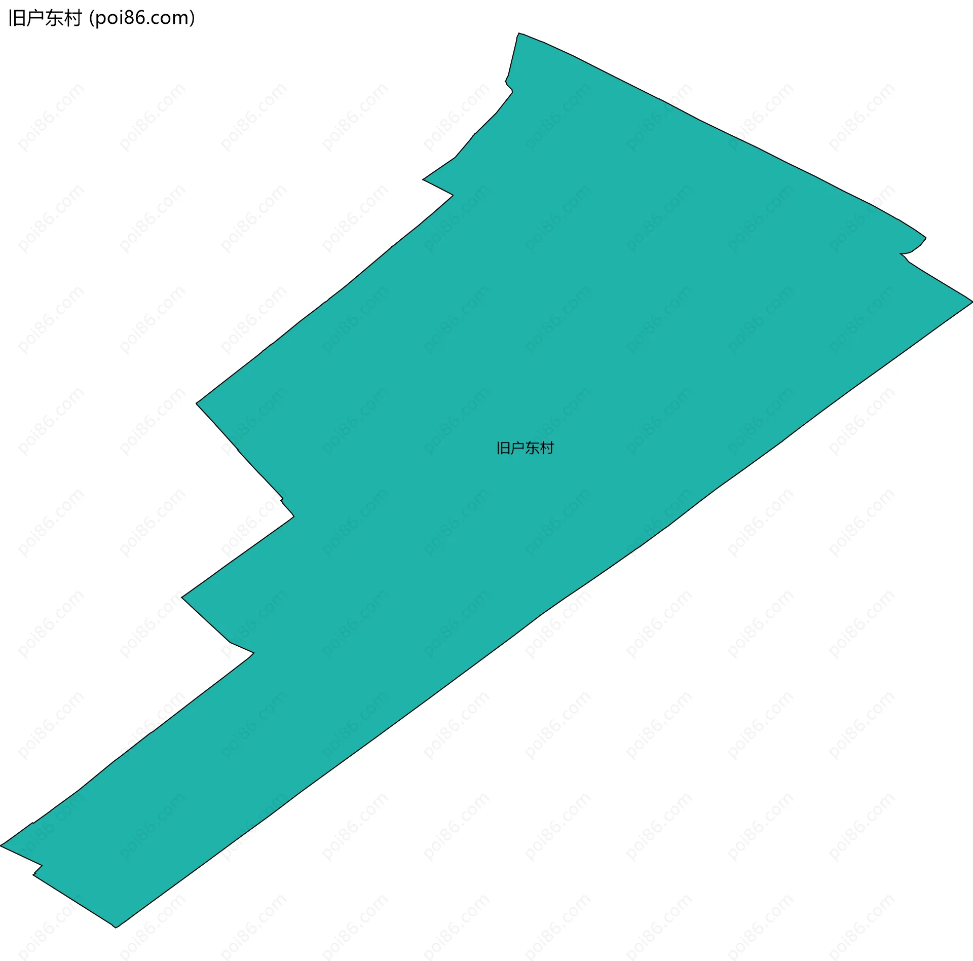 旧户东村边界地图