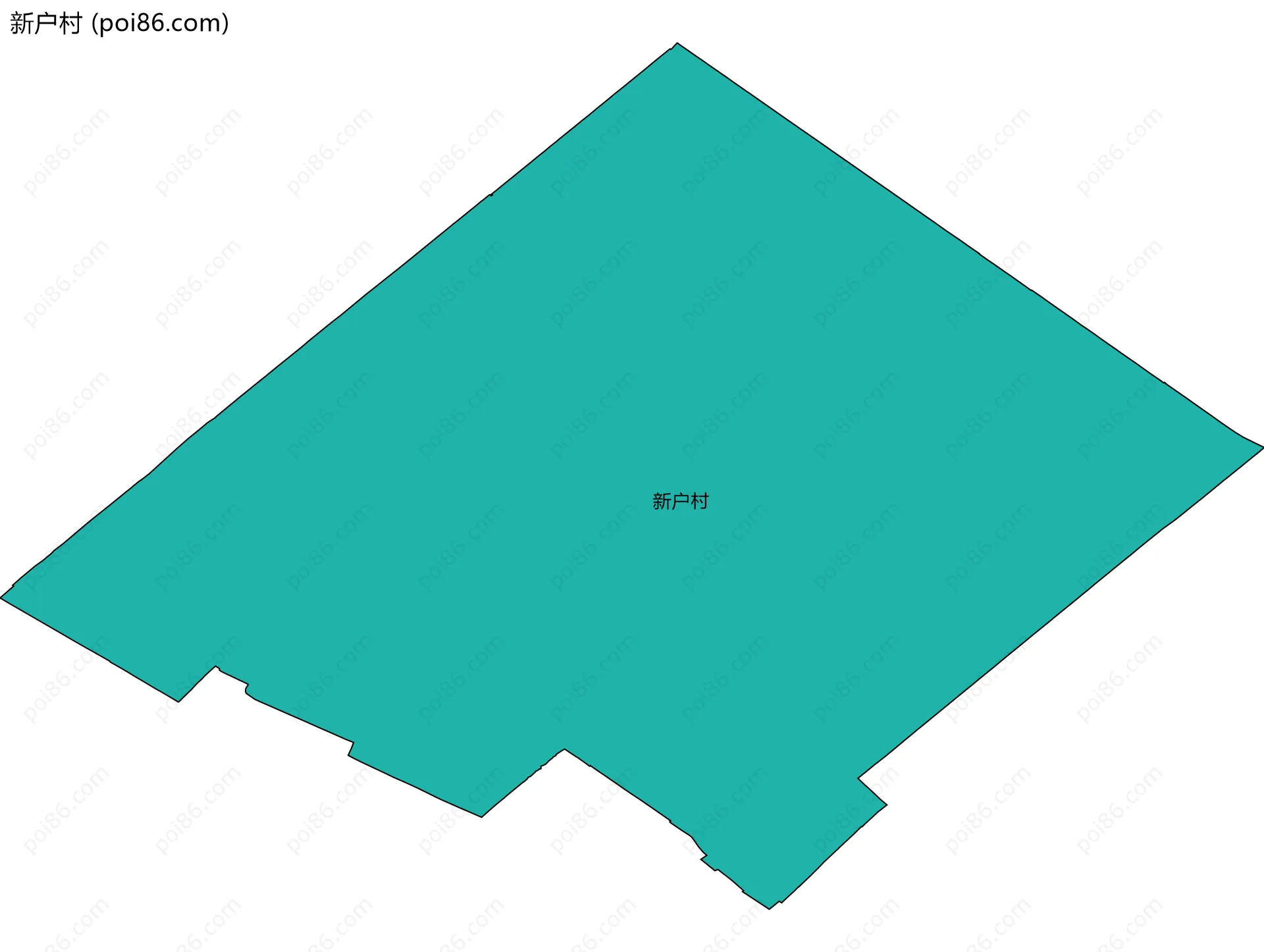 新户村边界地图