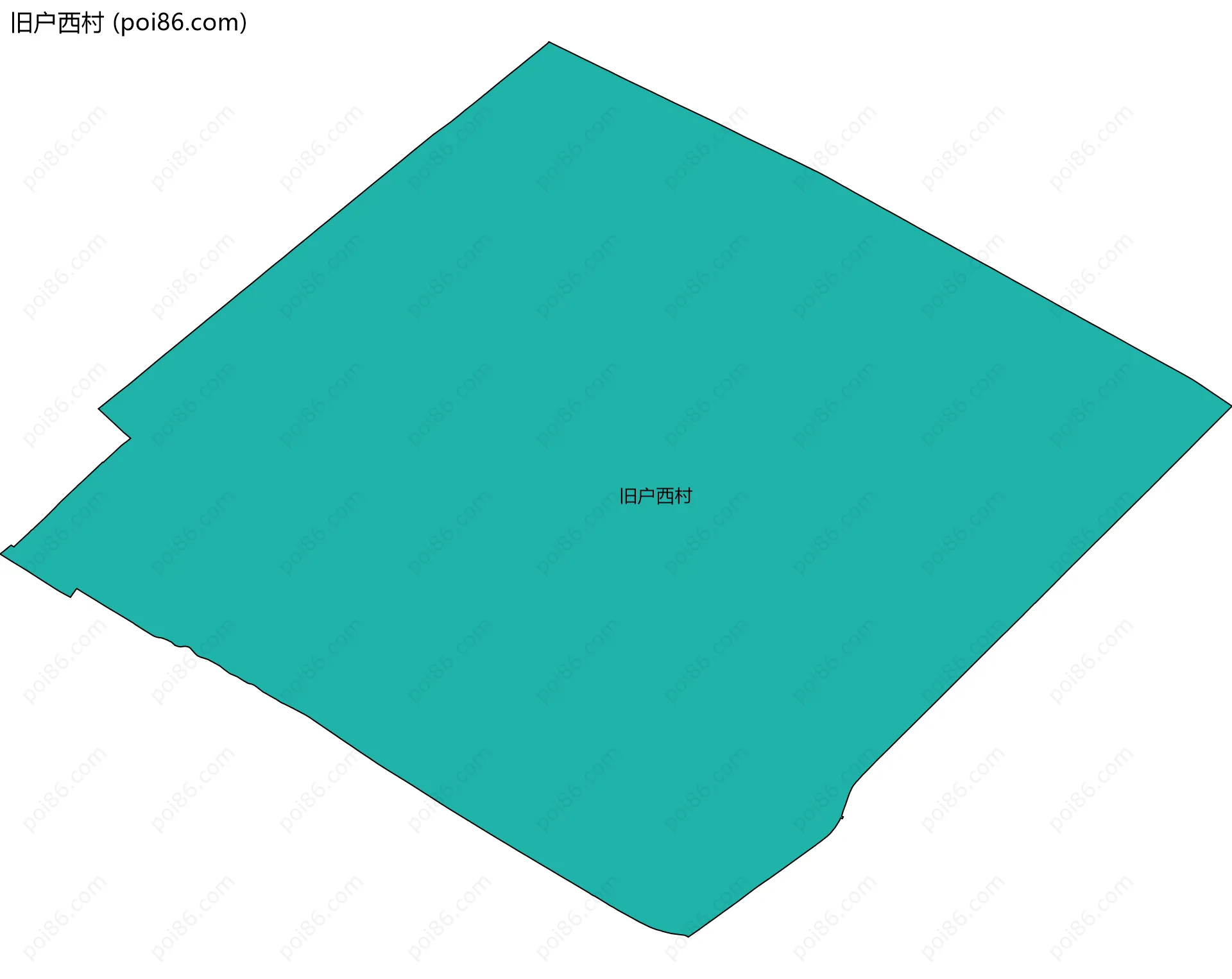 旧户西村边界地图