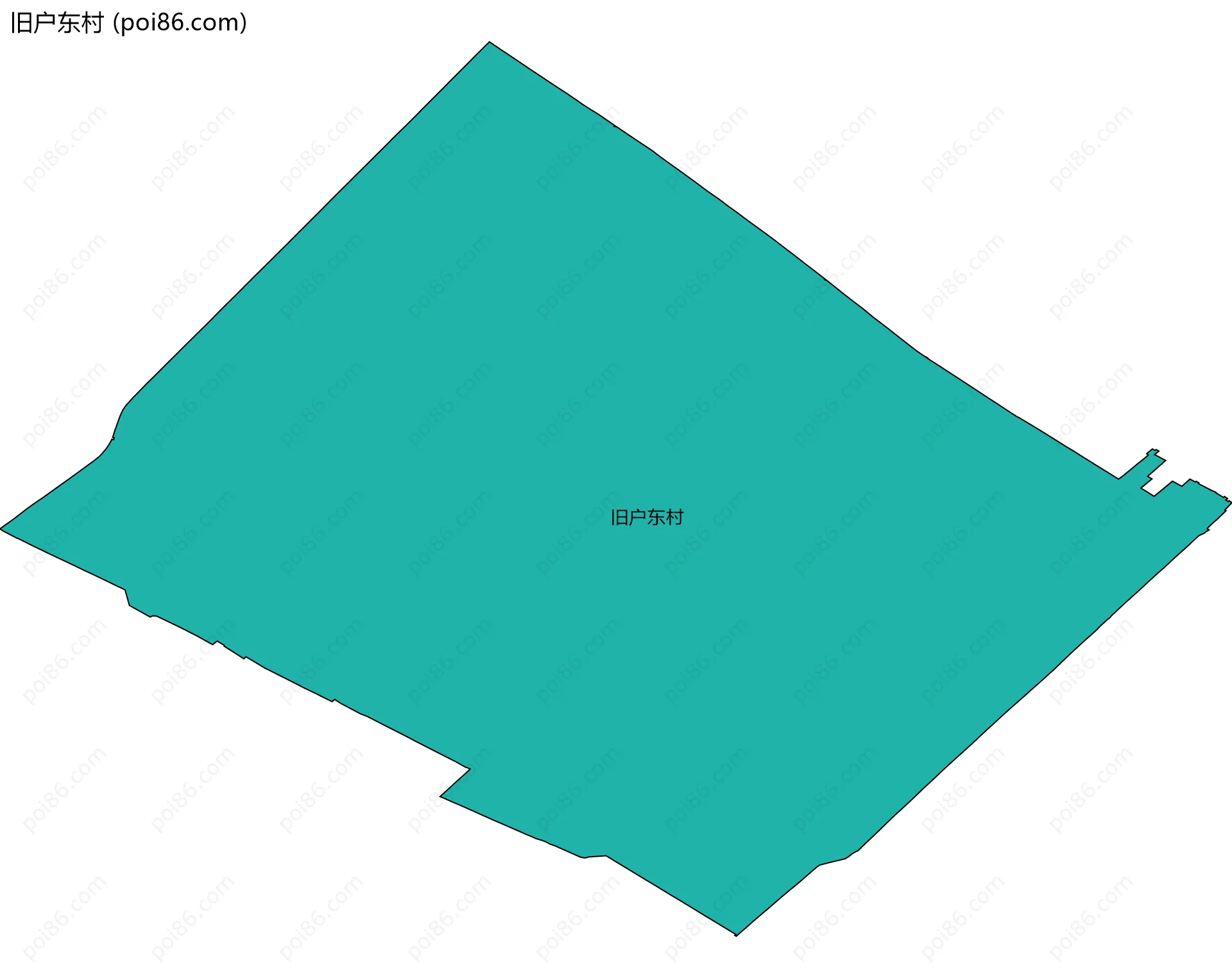 旧户东村边界地图