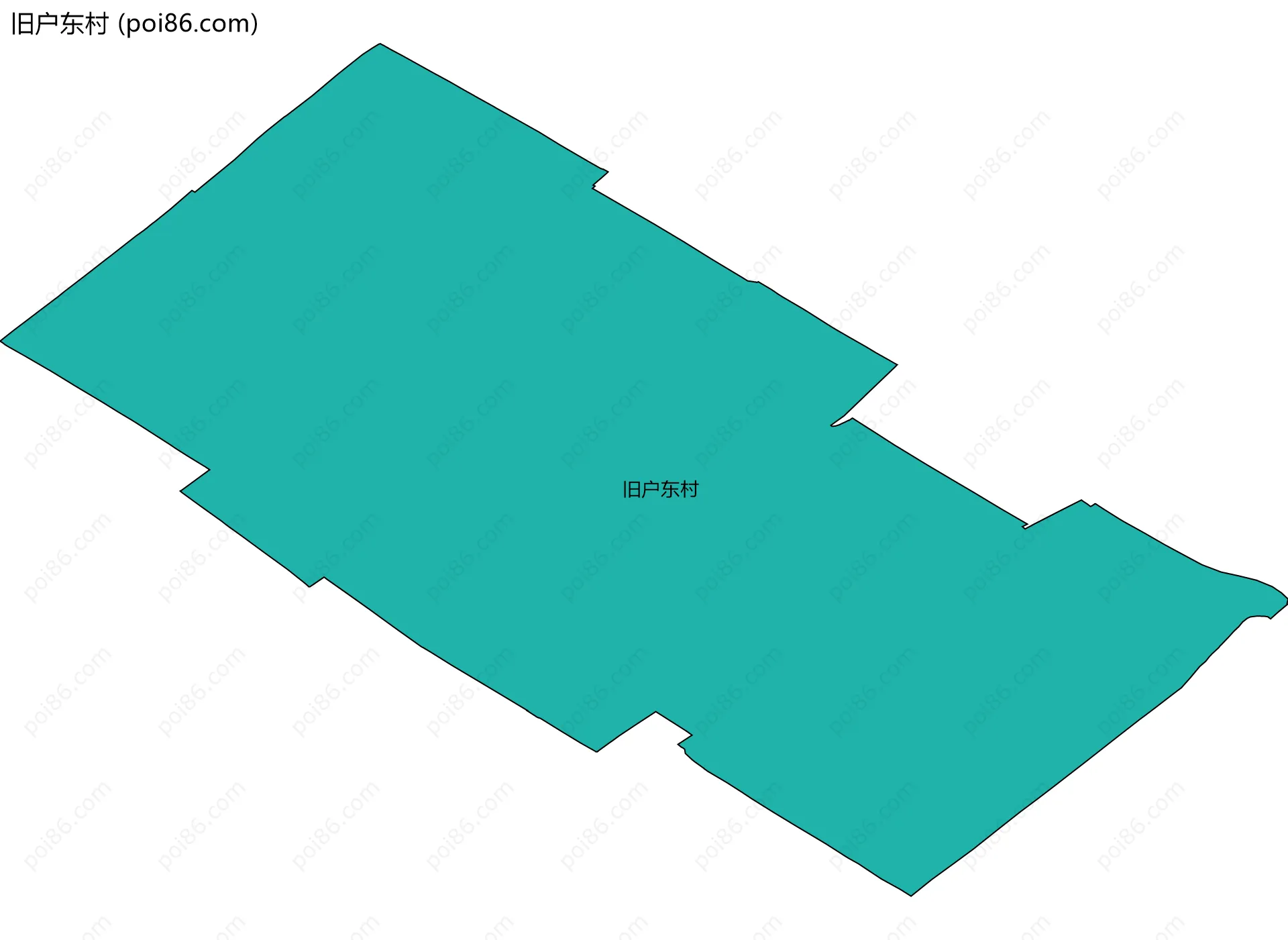 旧户东村边界地图
