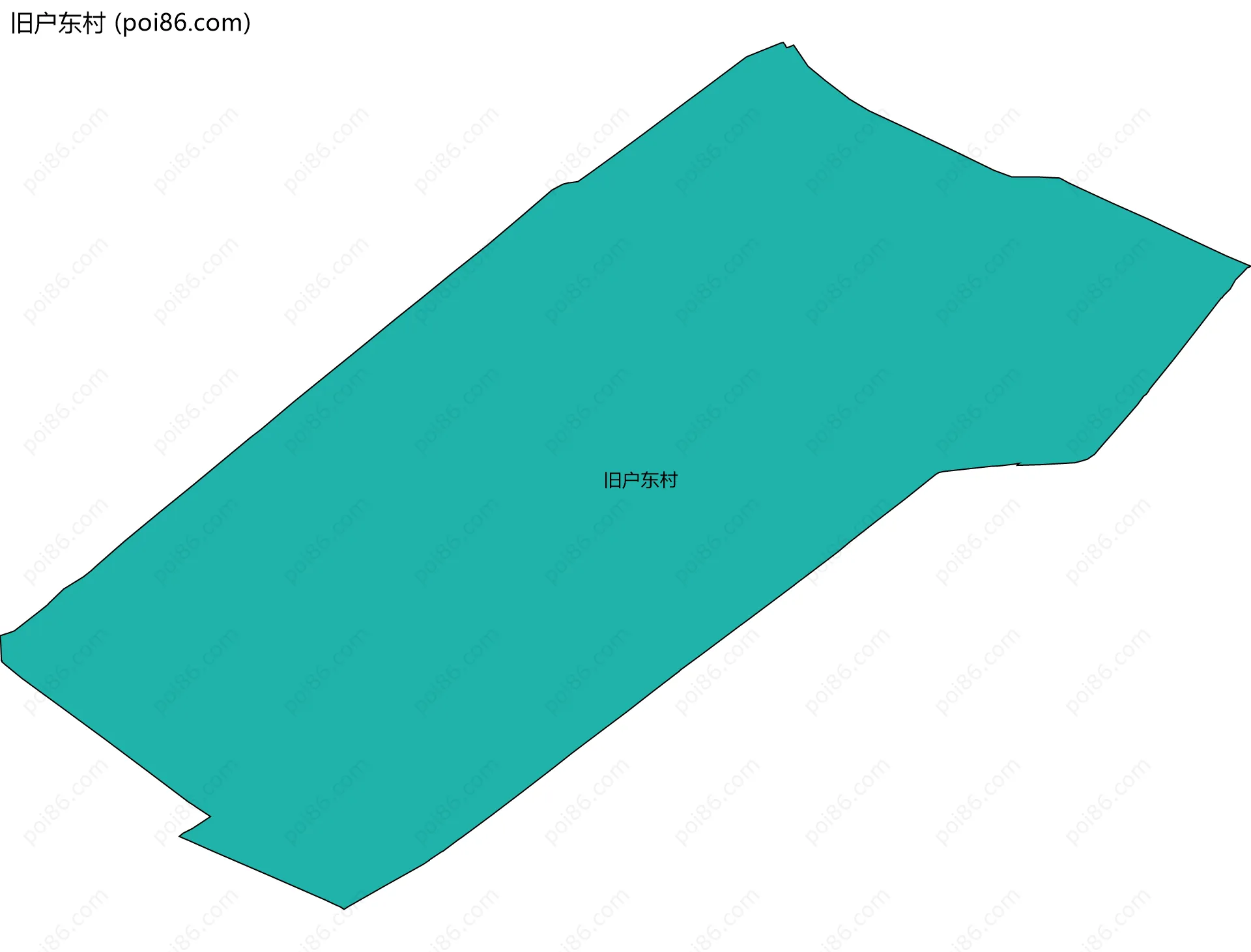 旧户东村边界地图