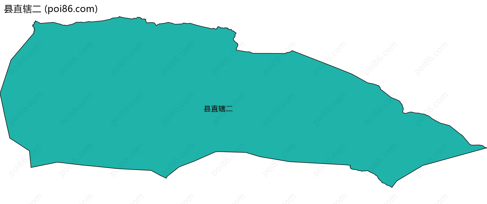 县直辖二边界地图