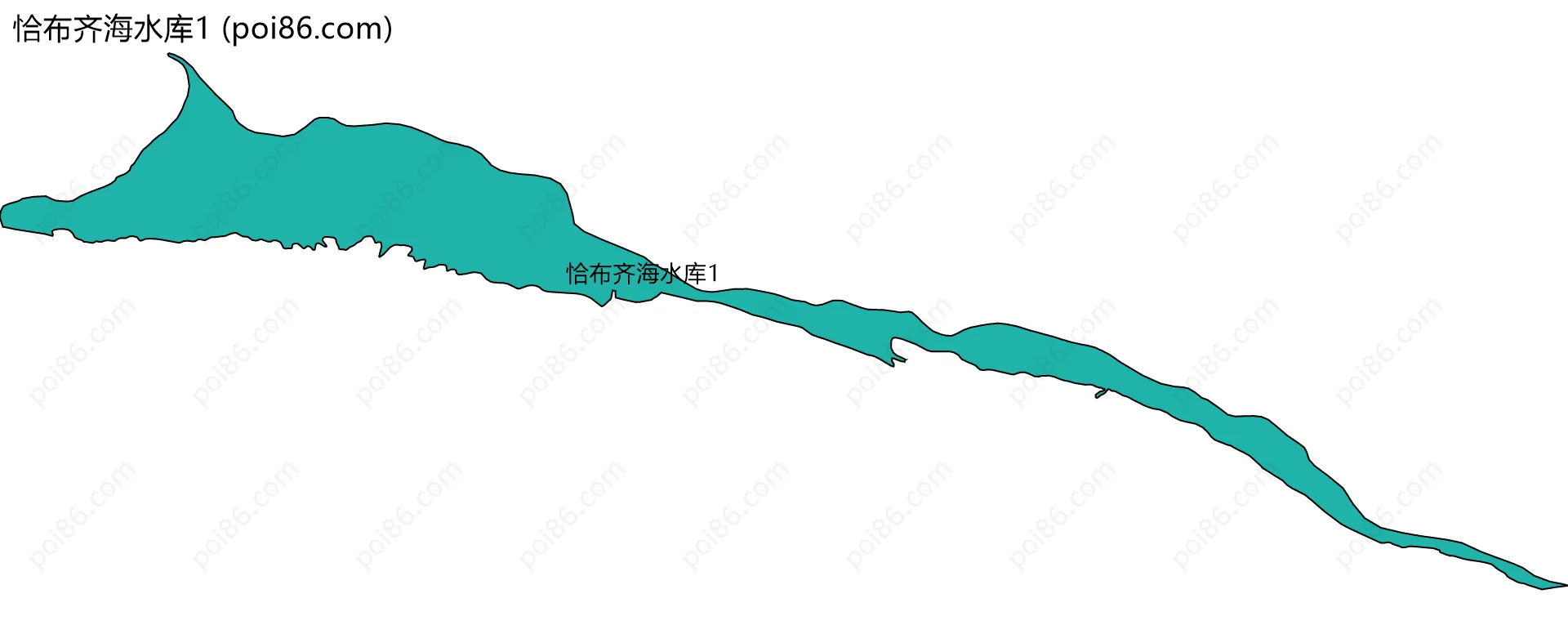 恰布齐海水库1边界地图