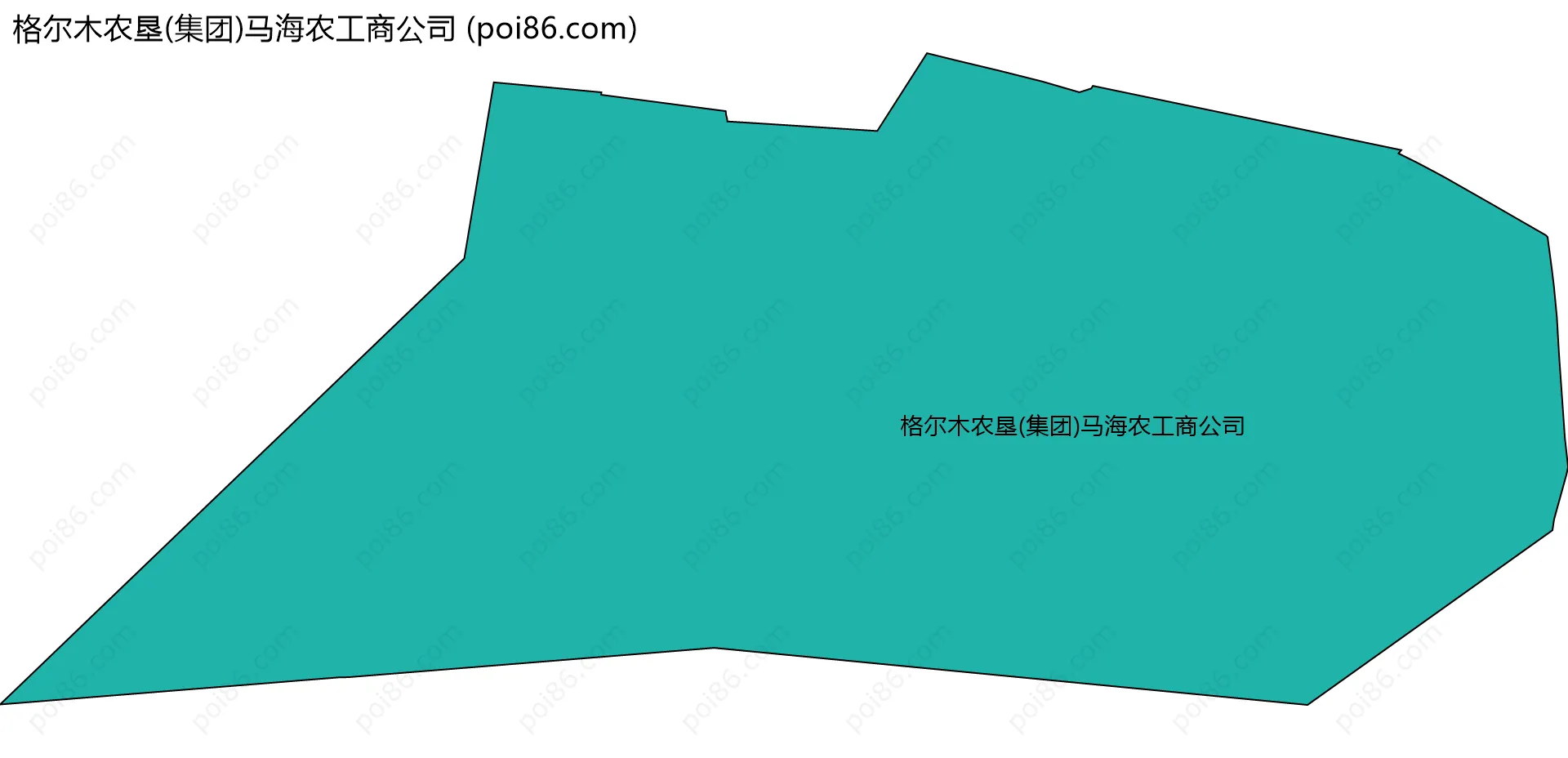 格尔木农垦(集团)马海农工商公司边界地图