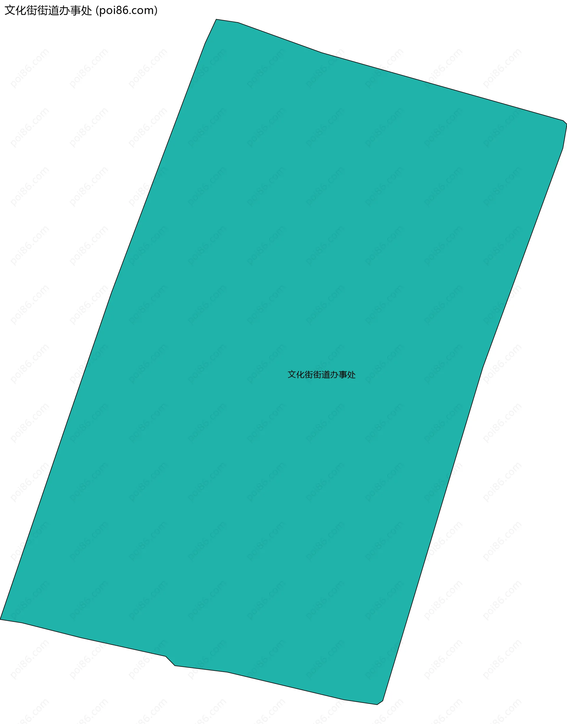 文化街街道办事处边界地图