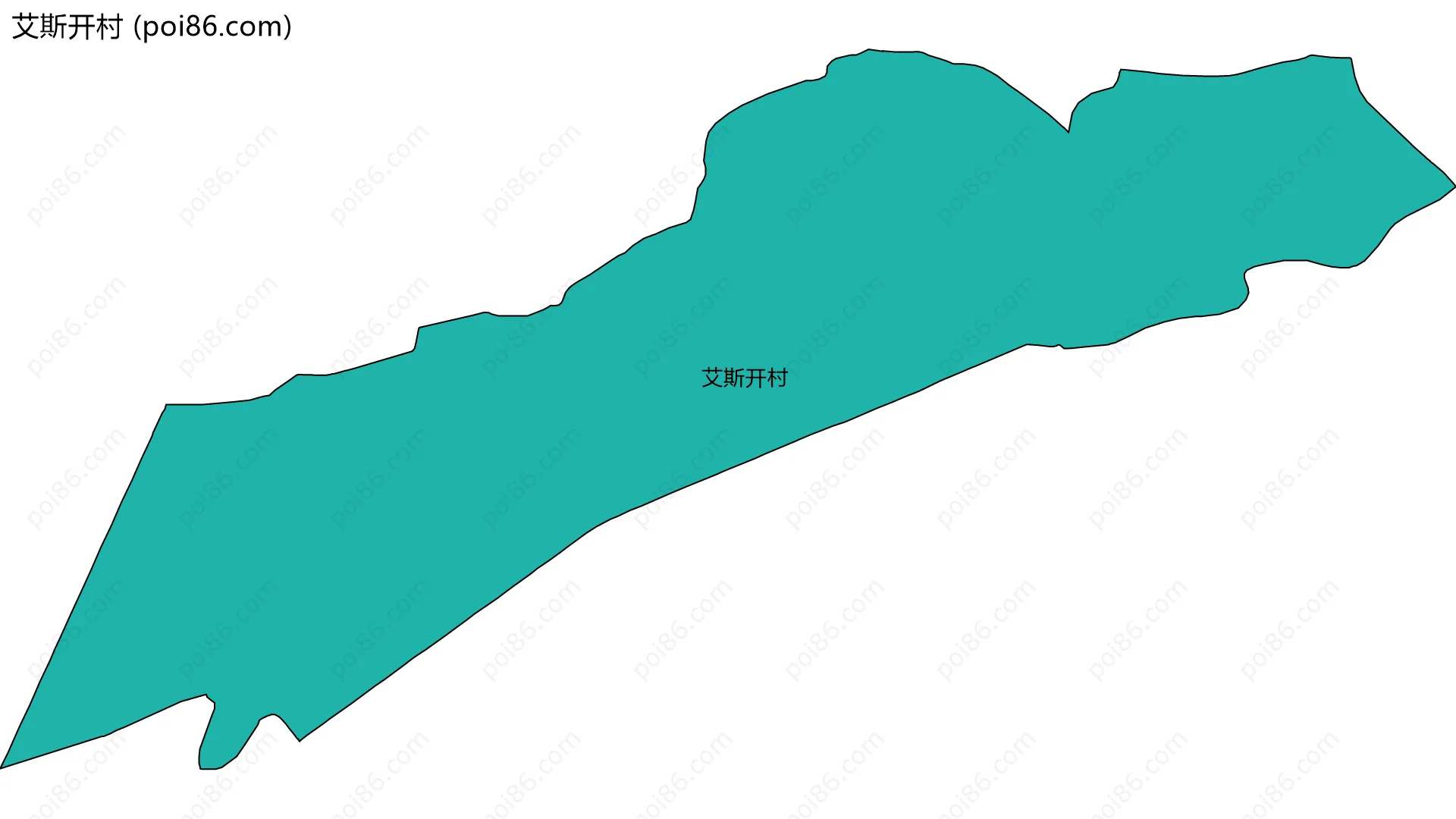 艾斯开村边界地图