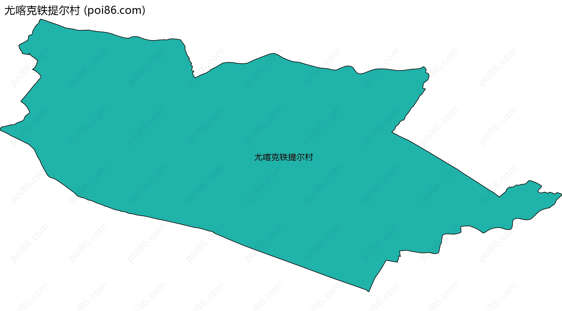 尤喀克铁提尔村边界地图