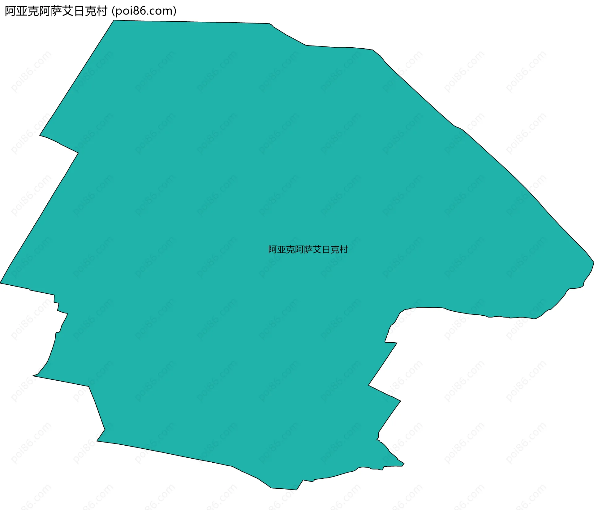 阿亚克阿萨艾日克村边界地图