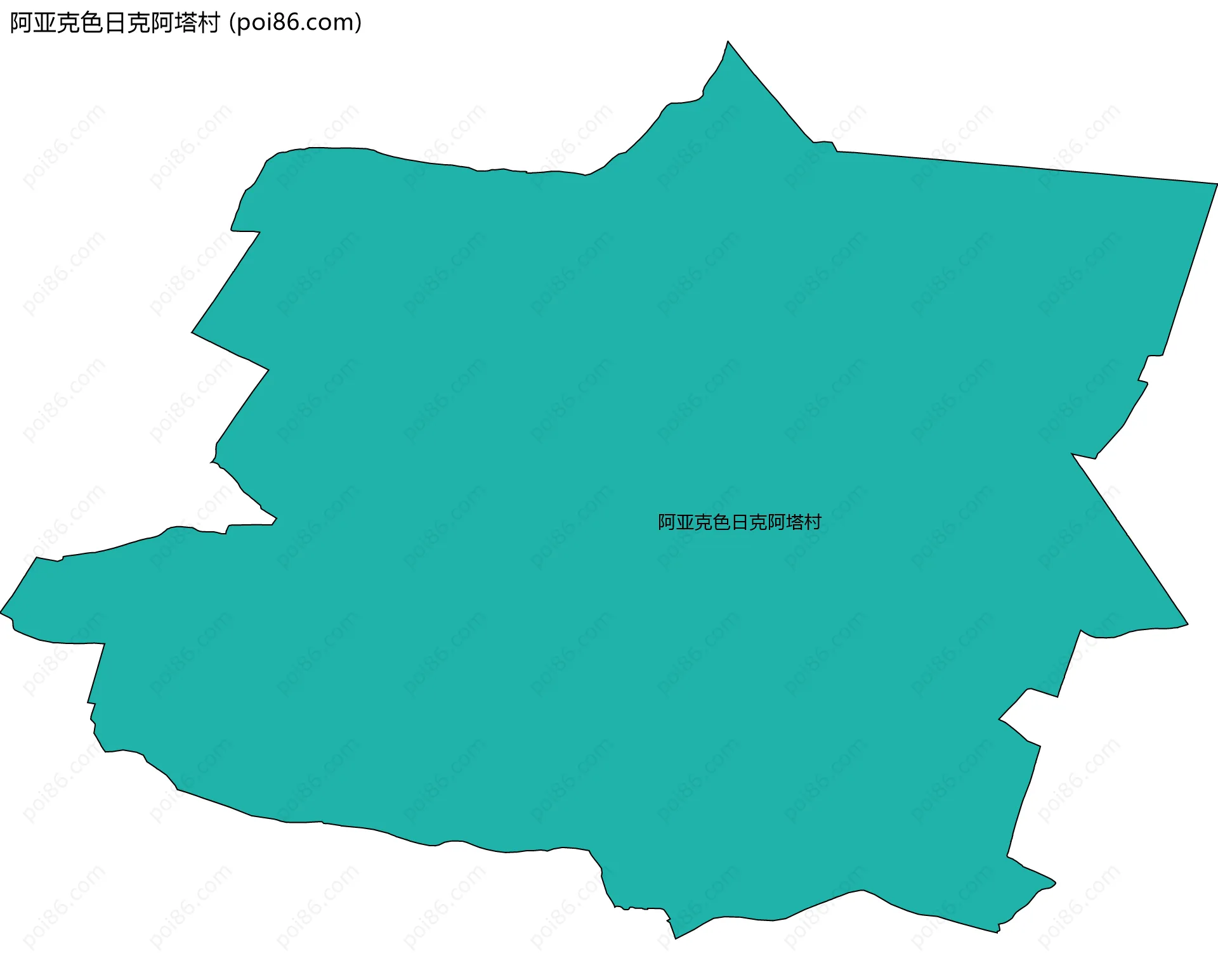 阿亚克色日克阿塔村边界地图