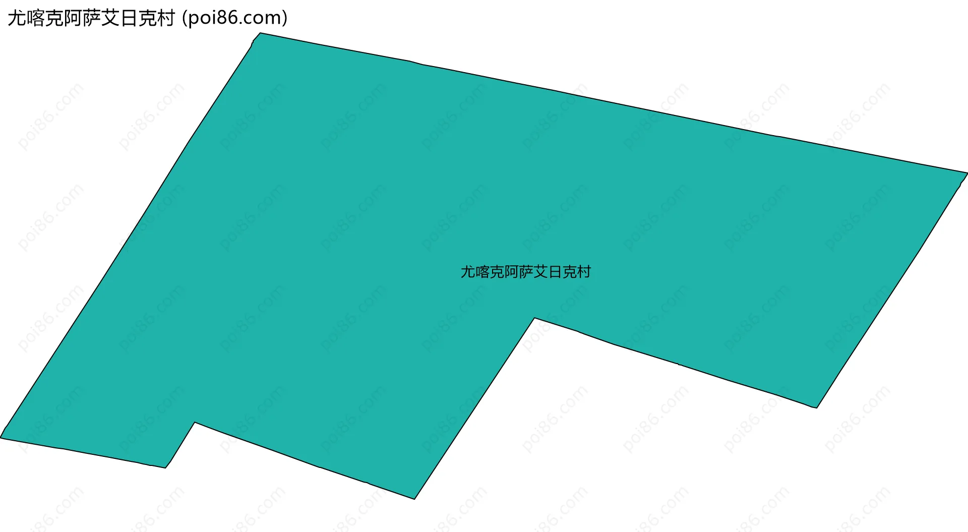 尤喀克阿萨艾日克村边界地图