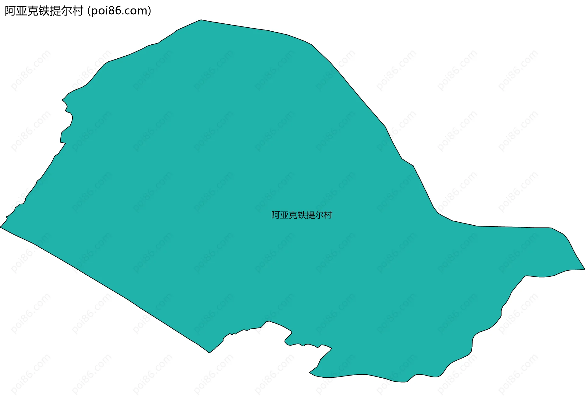 阿亚克铁提尔村边界地图