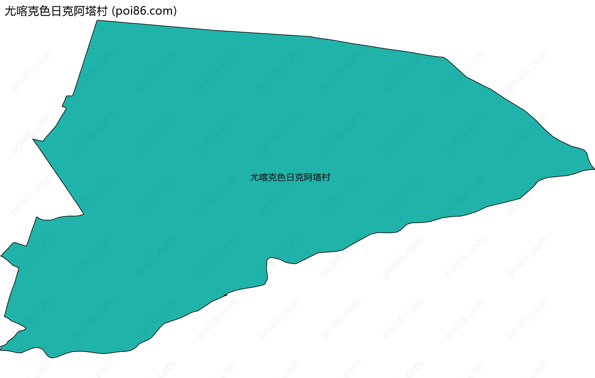 尤喀克色日克阿塔村边界地图