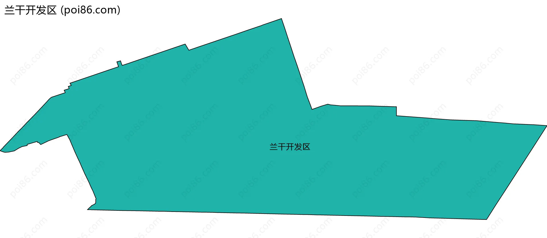兰干开发区边界地图