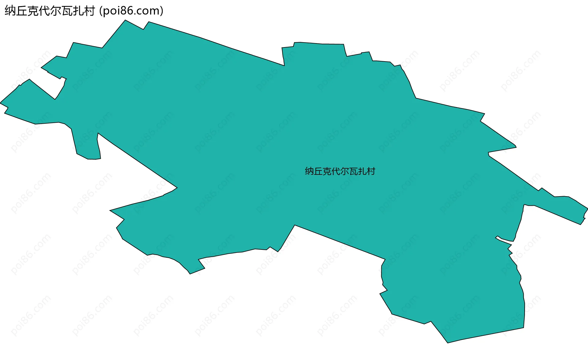 纳丘克代尔瓦扎村边界地图