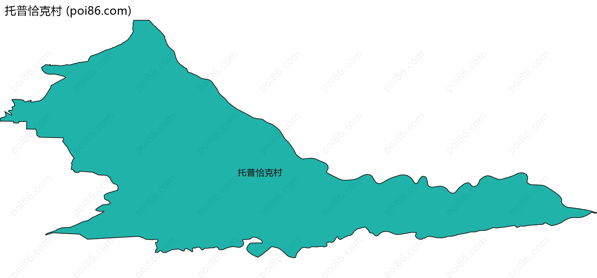 托普恰克村边界地图