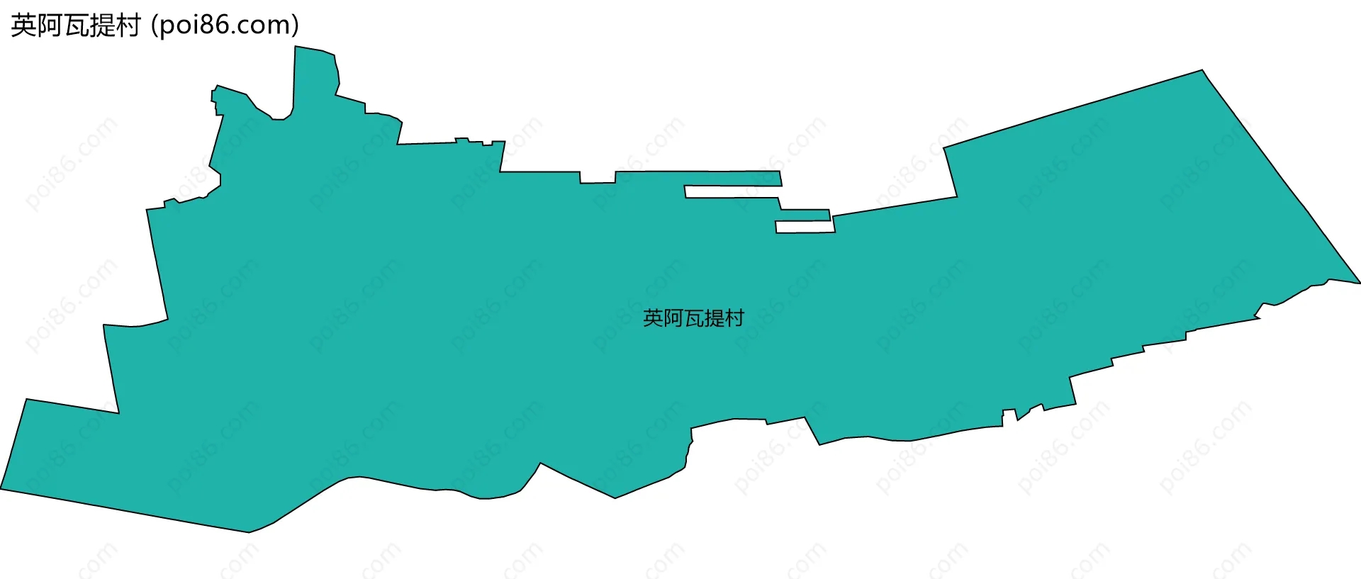 英阿瓦提村边界地图