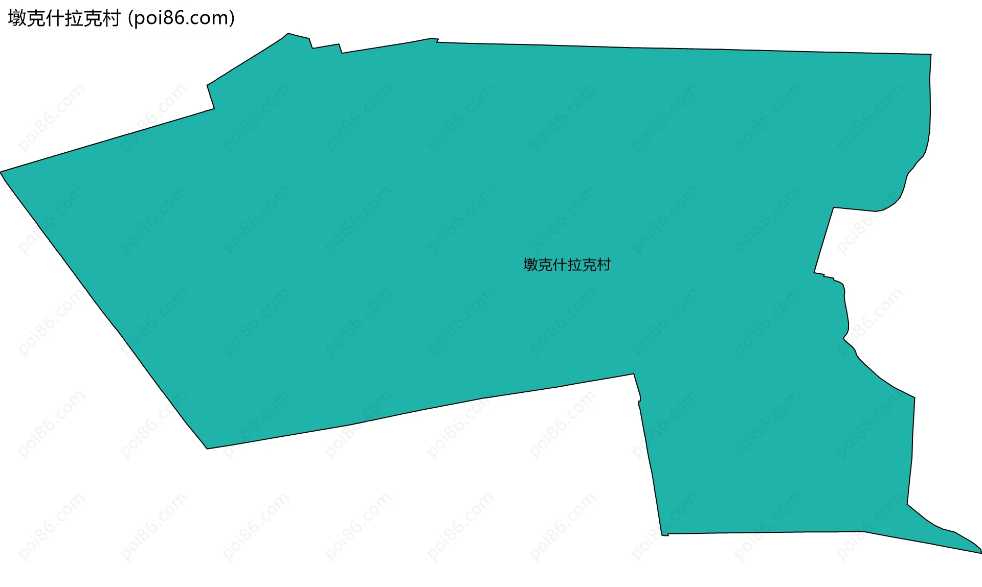 墩克什拉克村边界地图