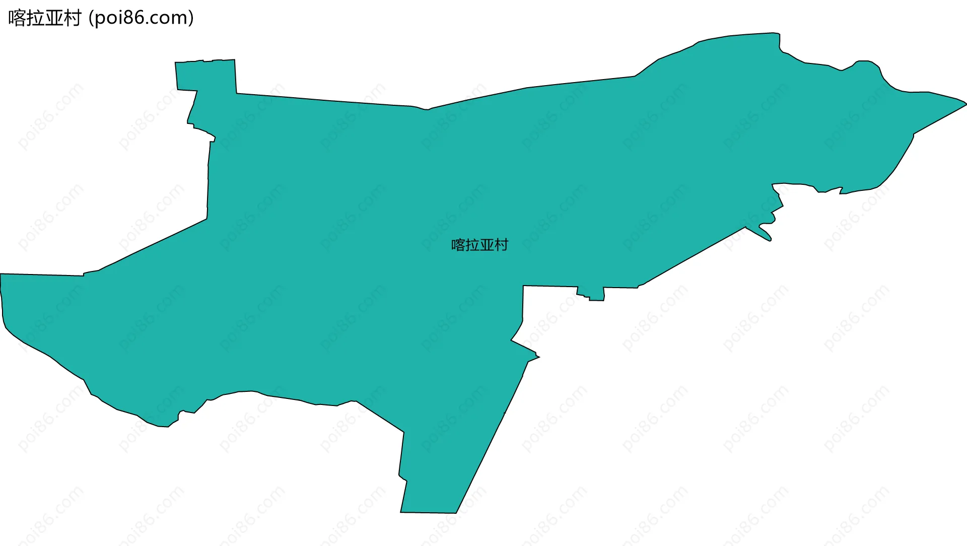 喀拉亚村边界地图