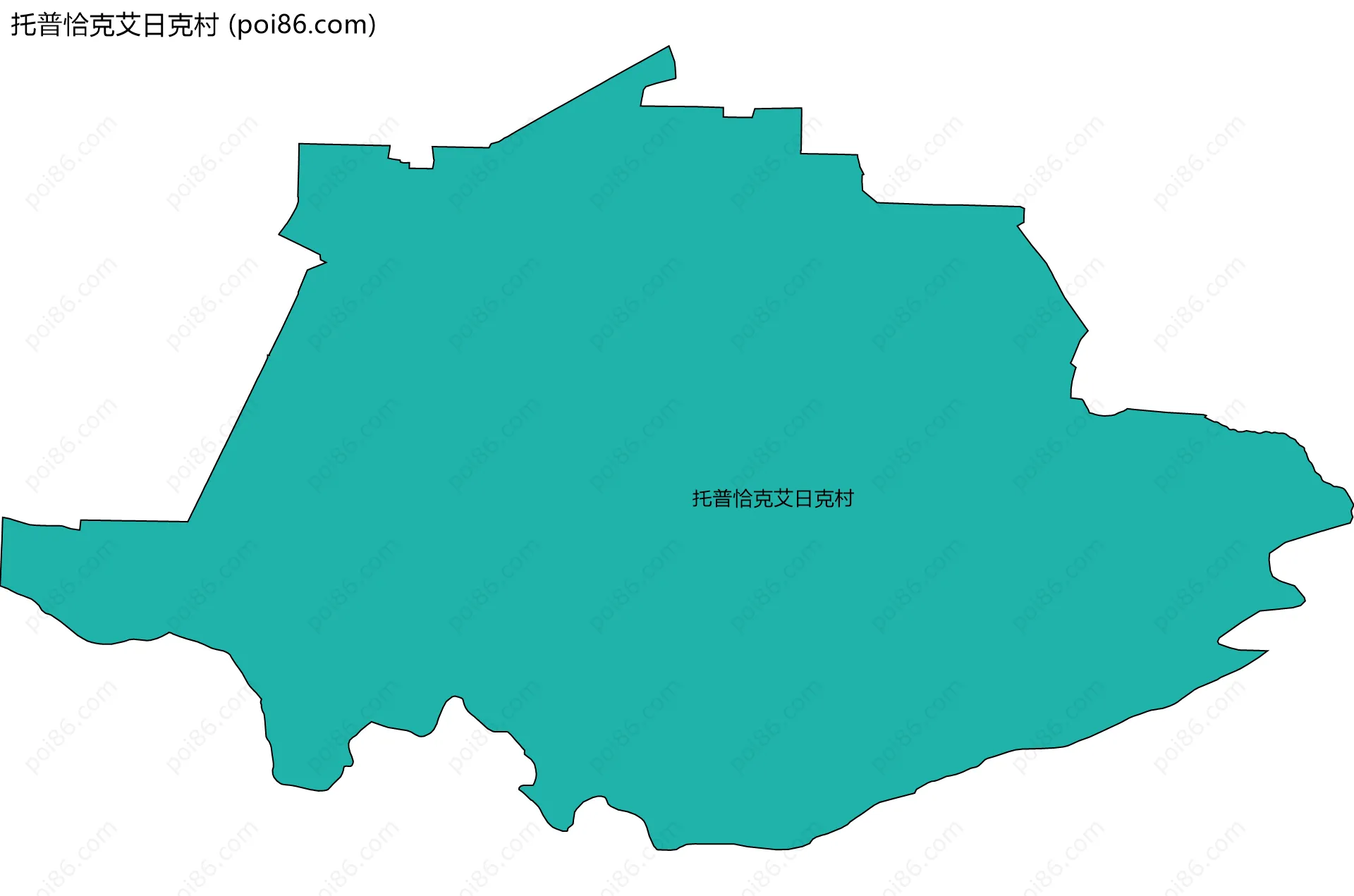 托普恰克艾日克村边界地图