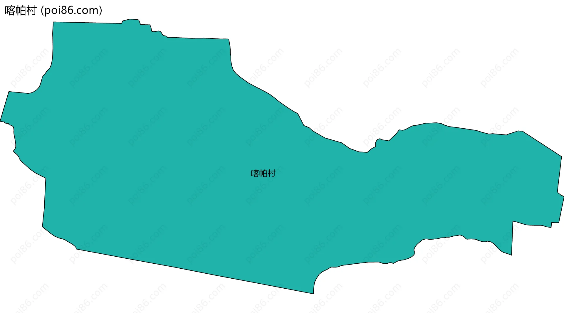 喀帕村边界地图