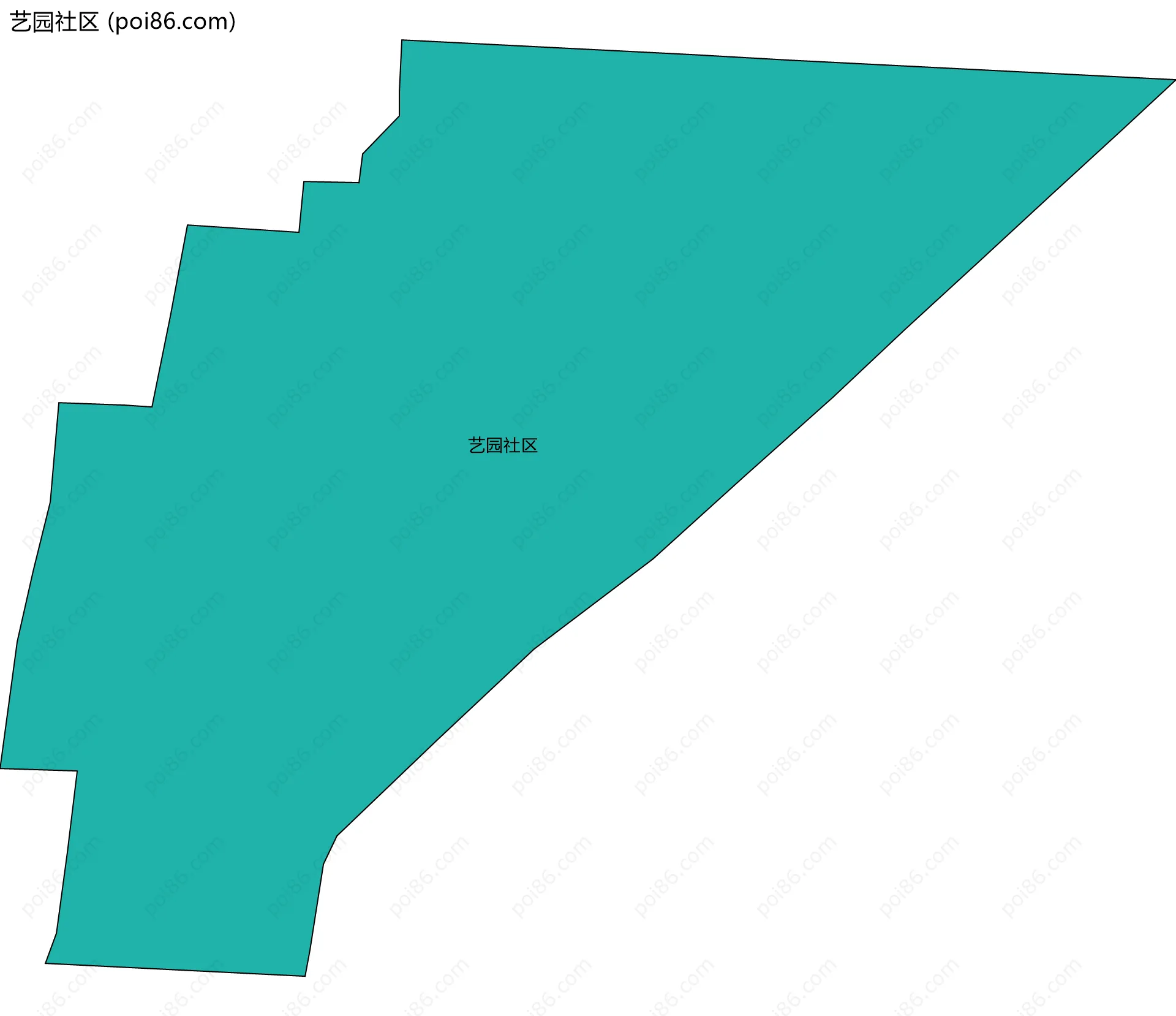 艺园社区边界地图