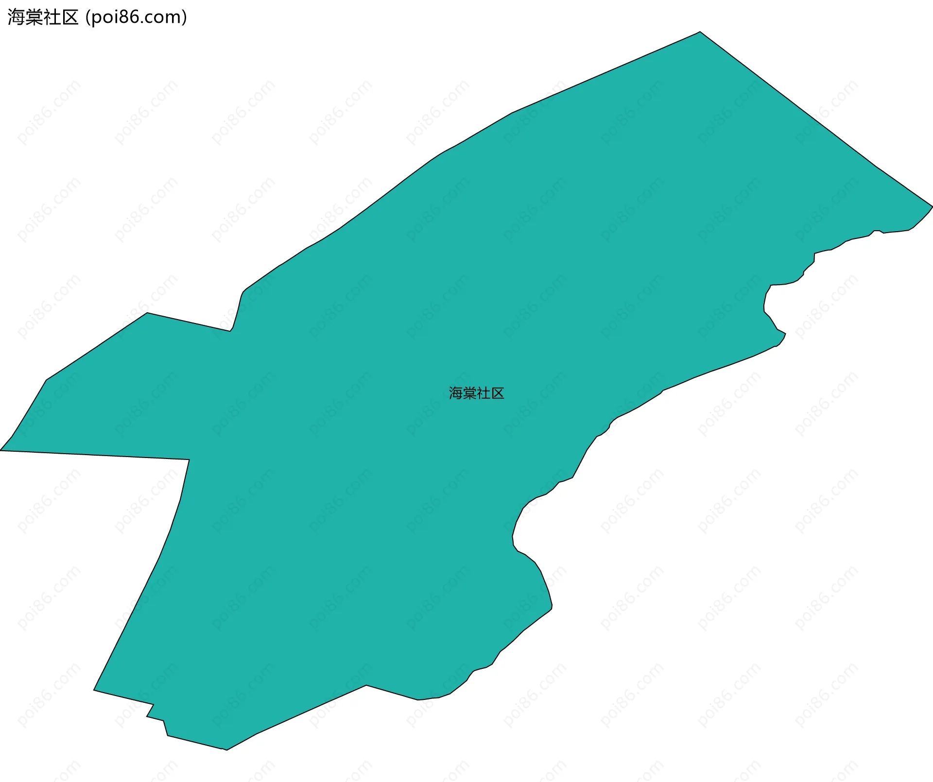 海棠社区边界地图