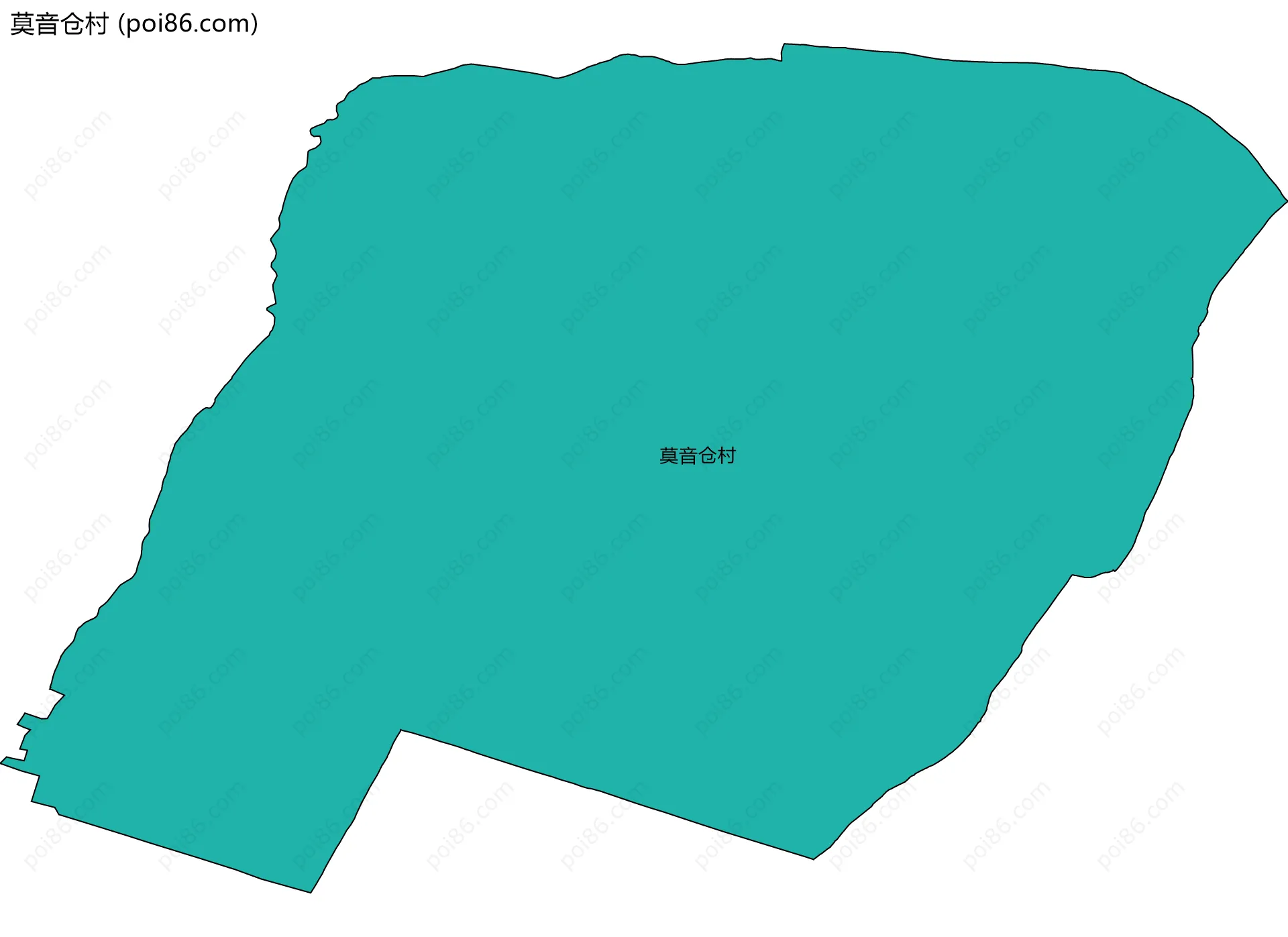 莫音仓村边界地图