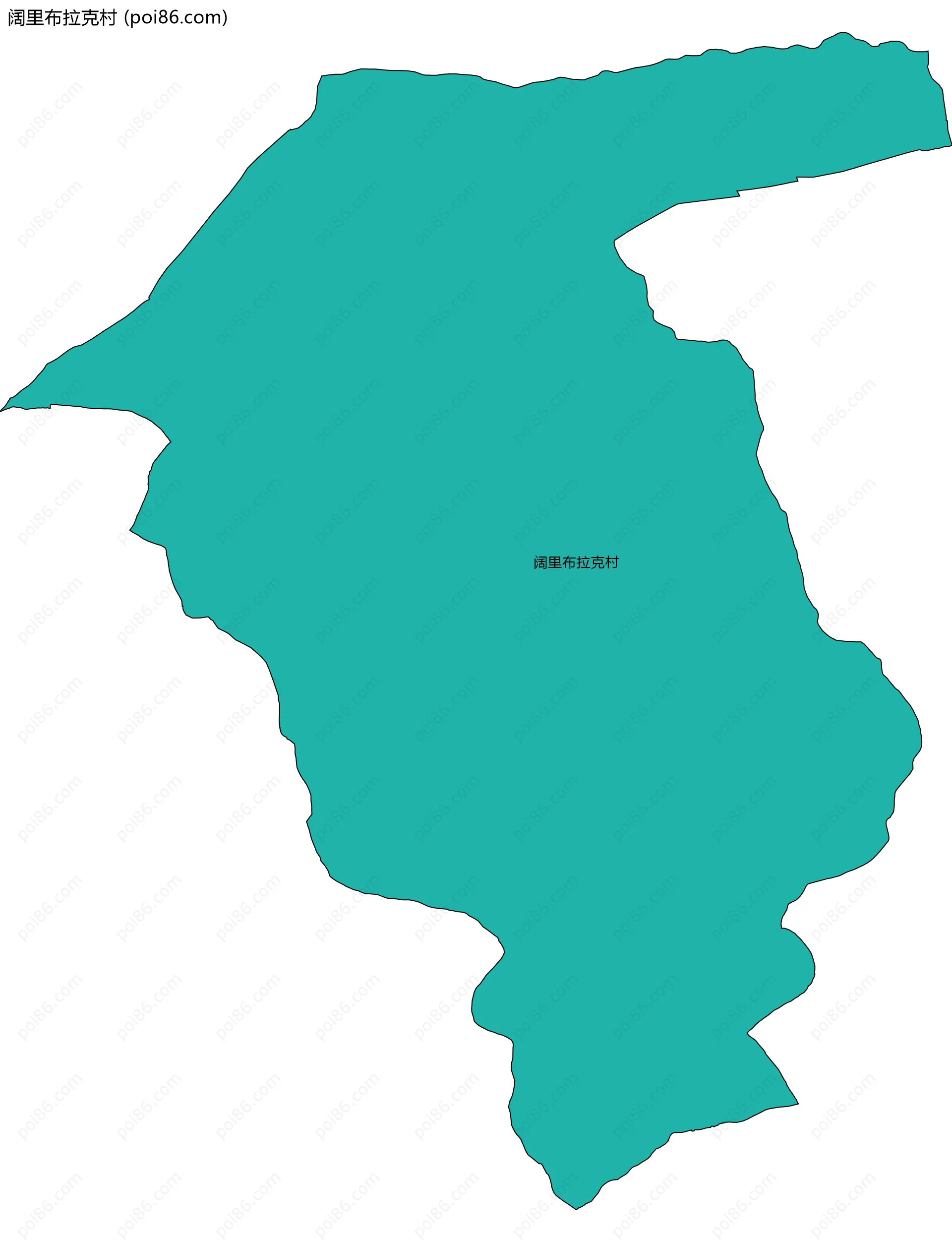 阔里布拉克村边界地图