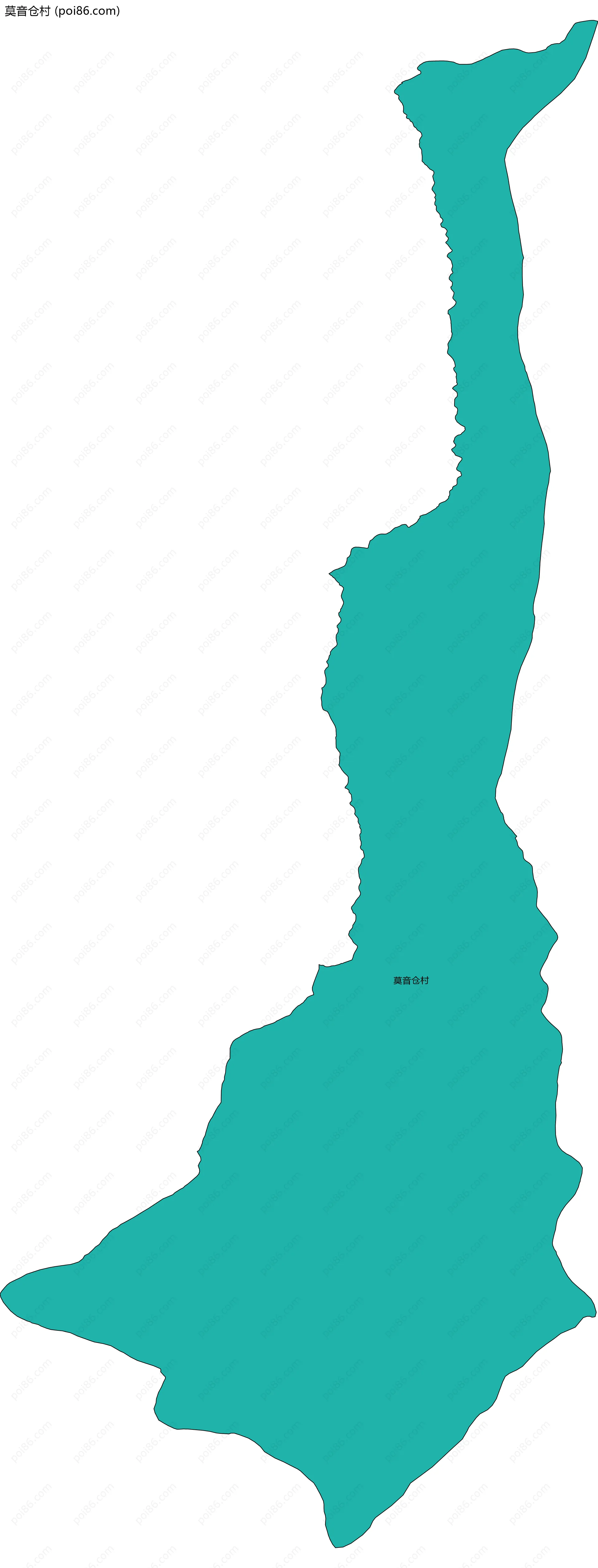 莫音仓村边界地图