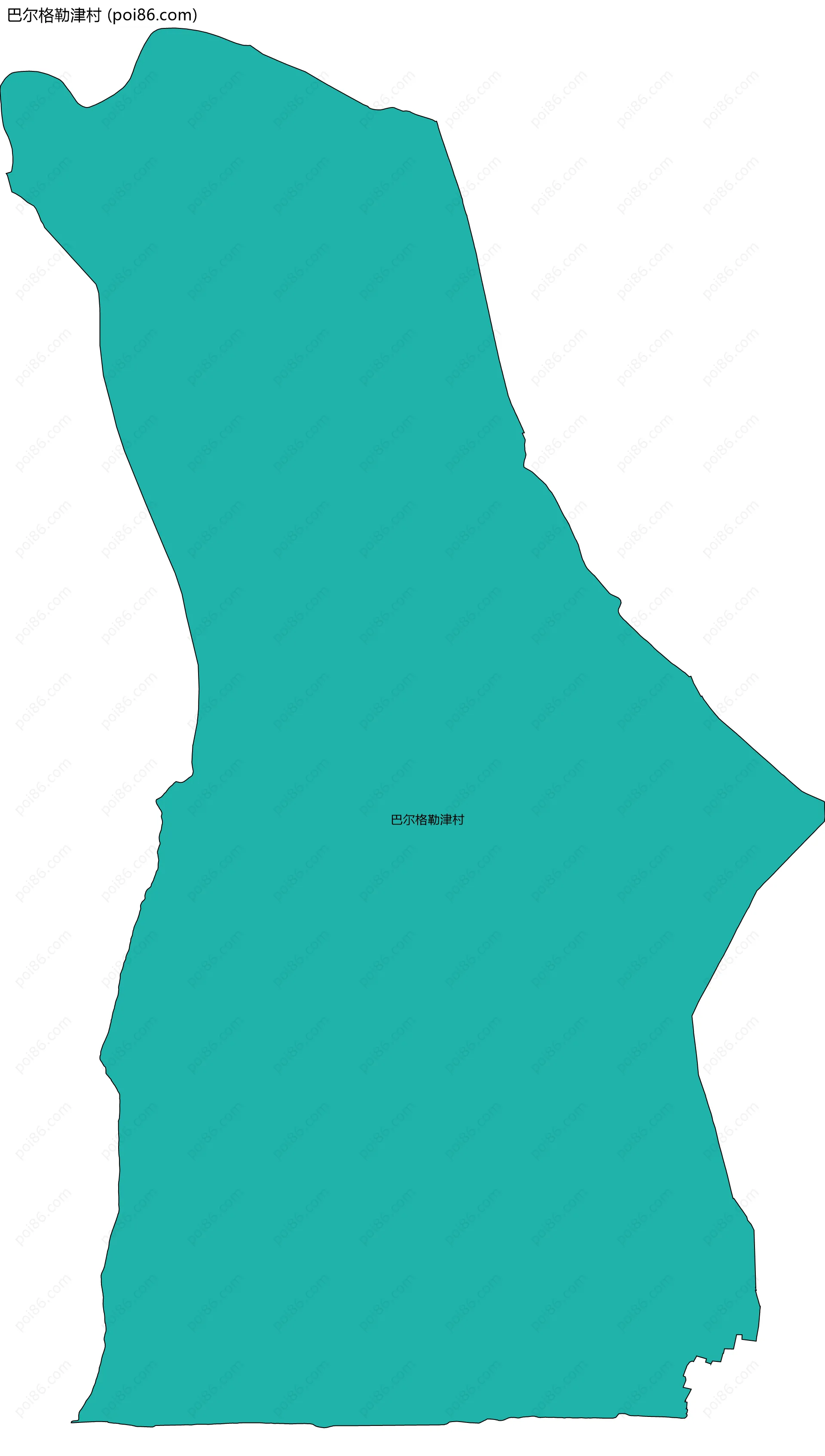 巴尔格勒津村边界地图