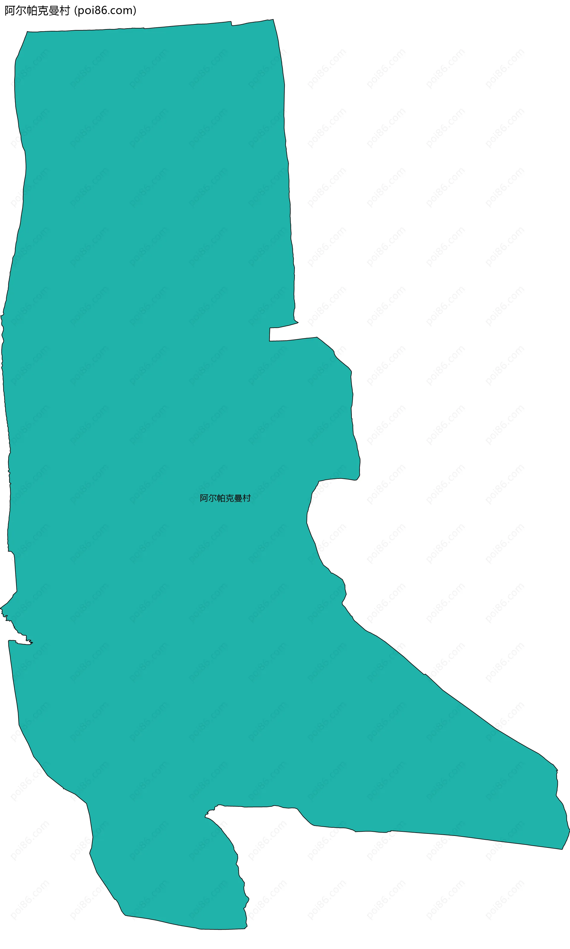 阿尔帕克曼村边界地图