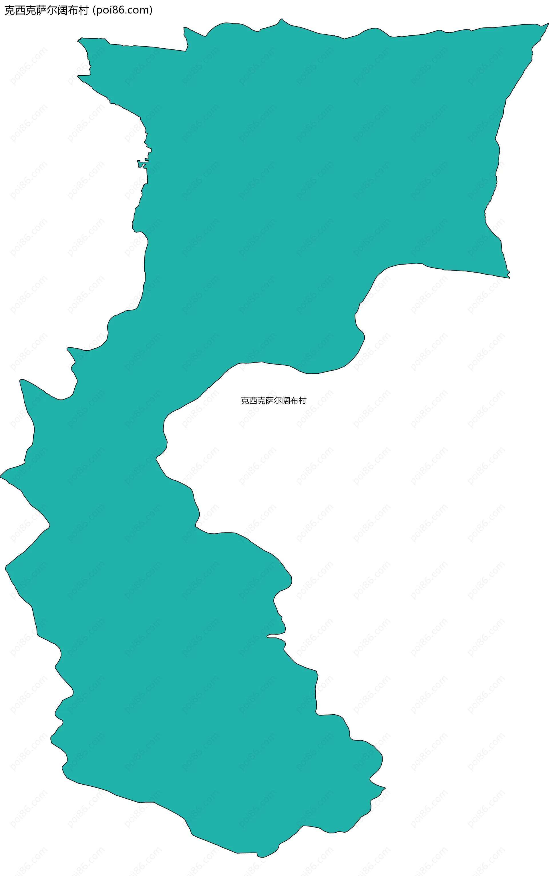 克西克萨尔阔布村边界地图