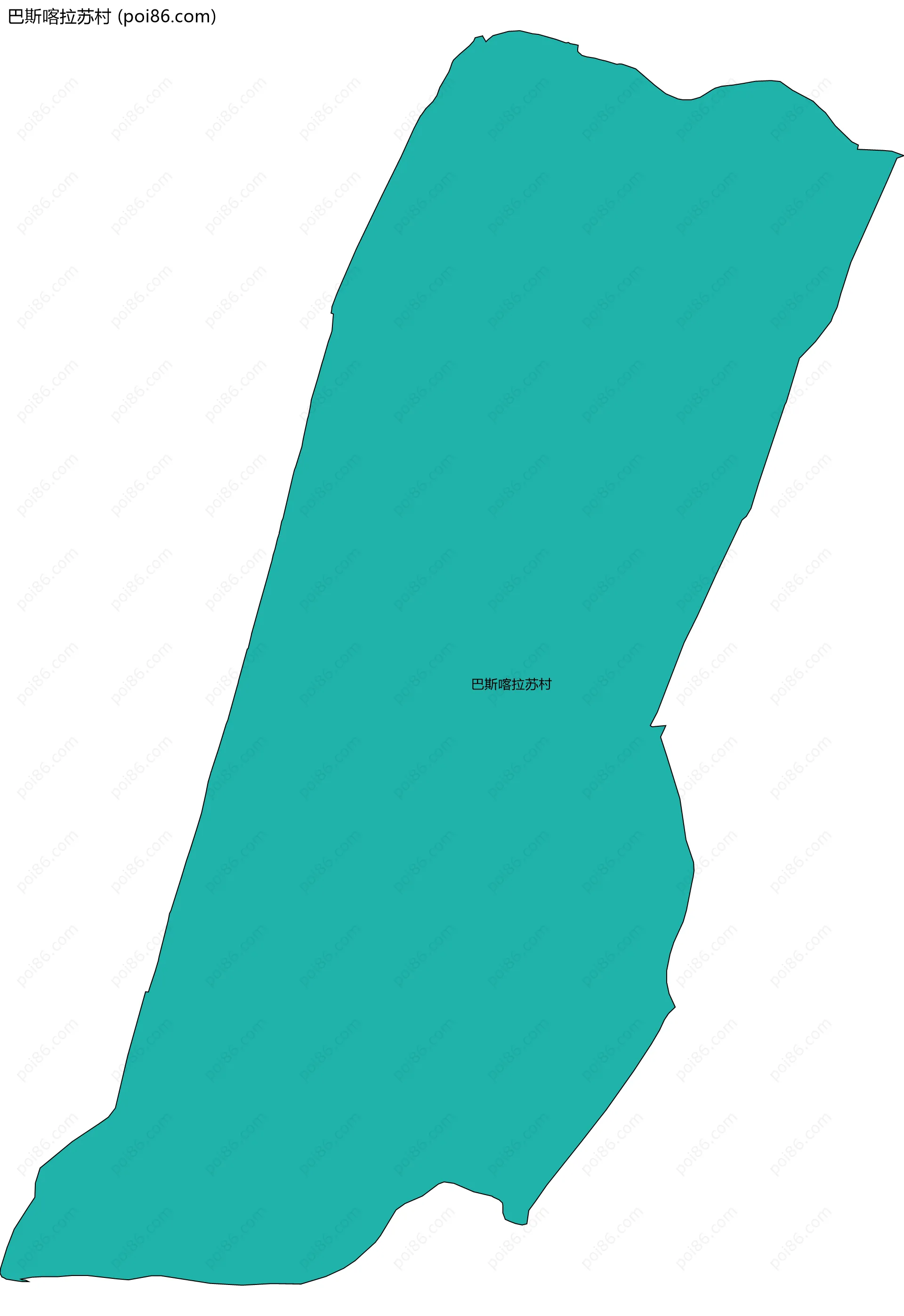 巴斯喀拉苏村边界地图