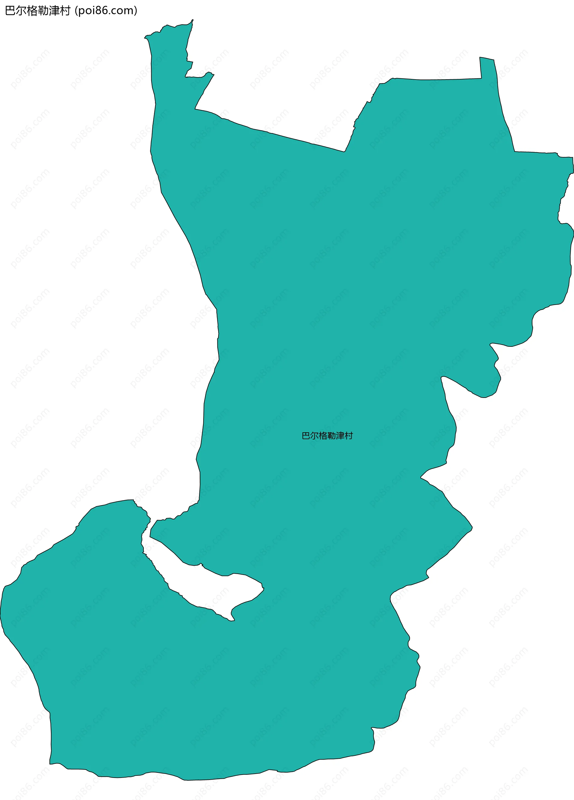 巴尔格勒津村边界地图