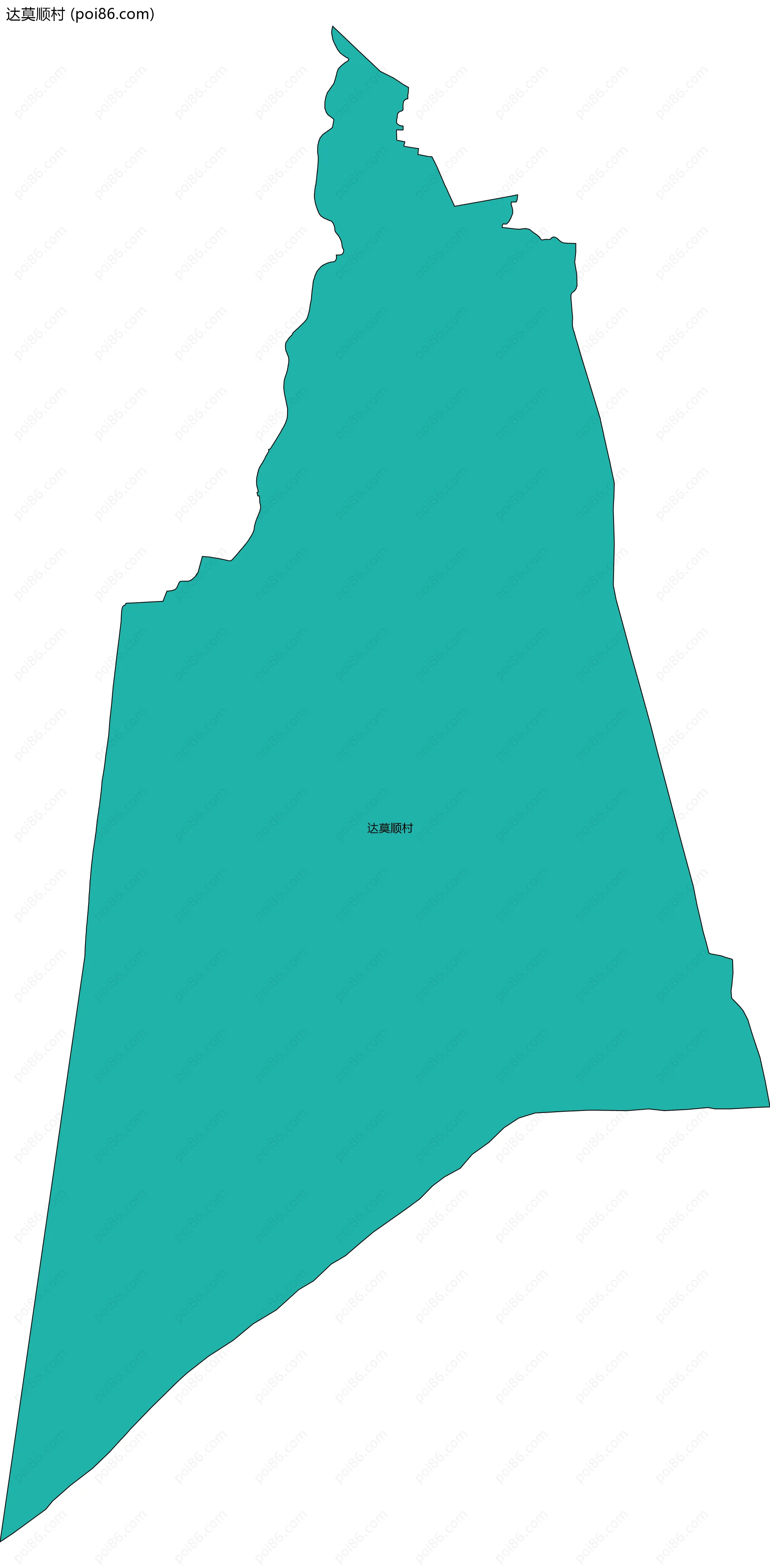 达莫顺村边界地图