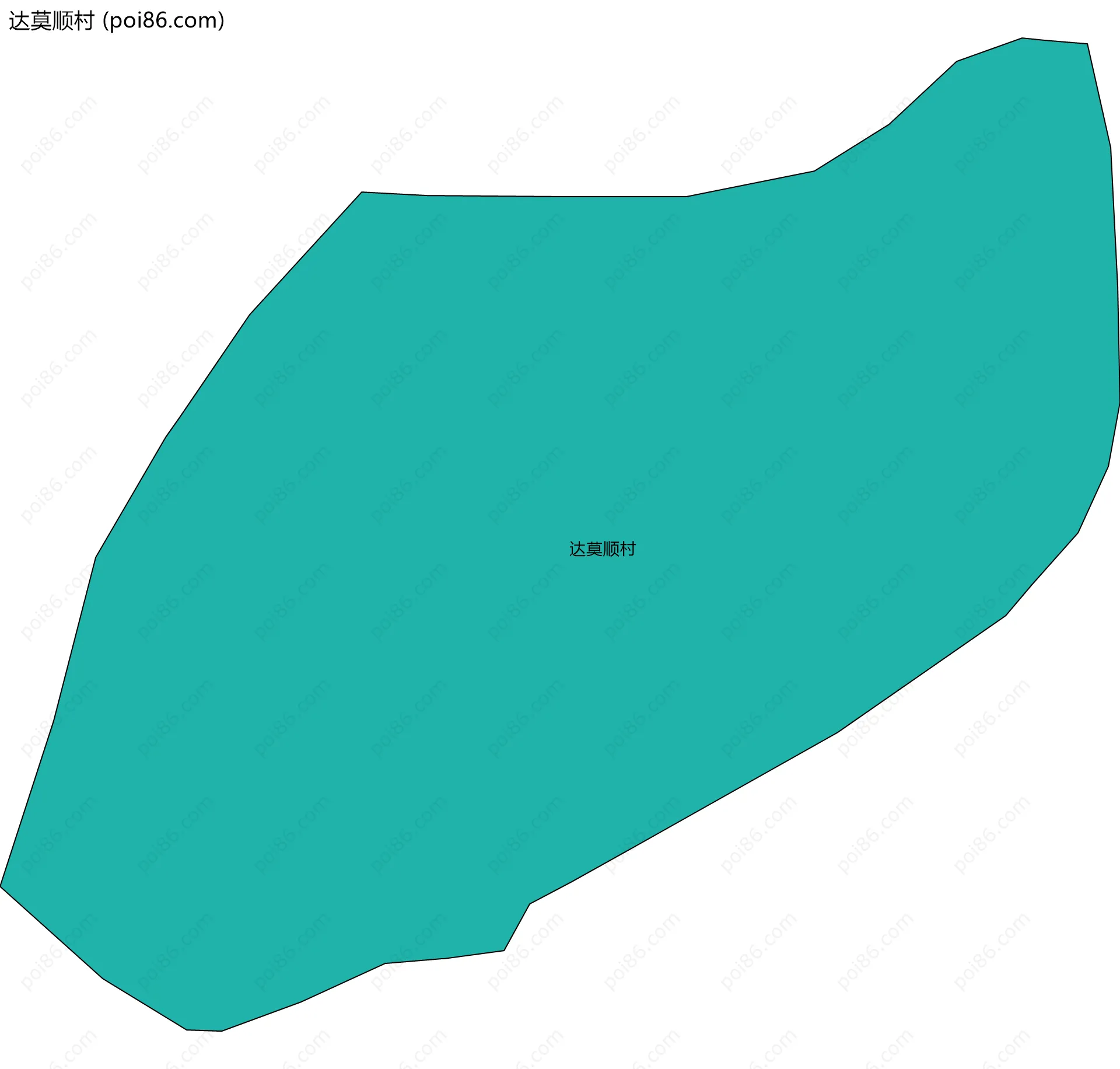 达莫顺村边界地图