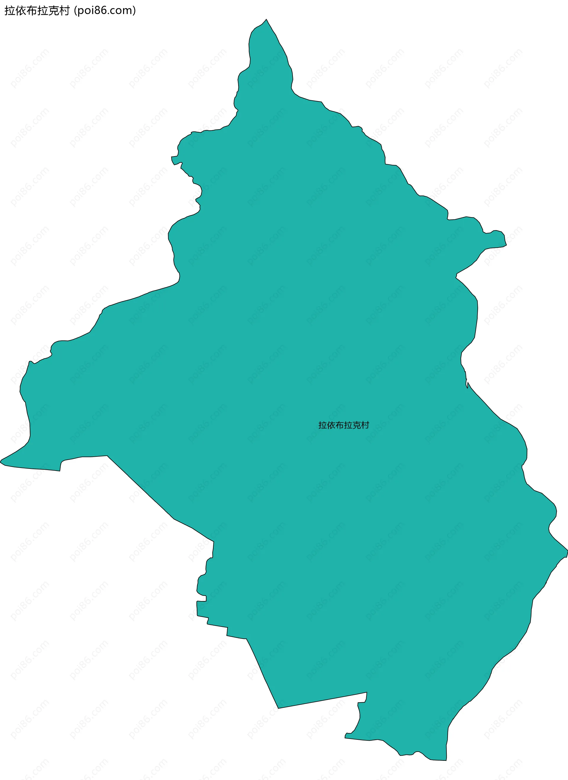 拉依布拉克村边界地图