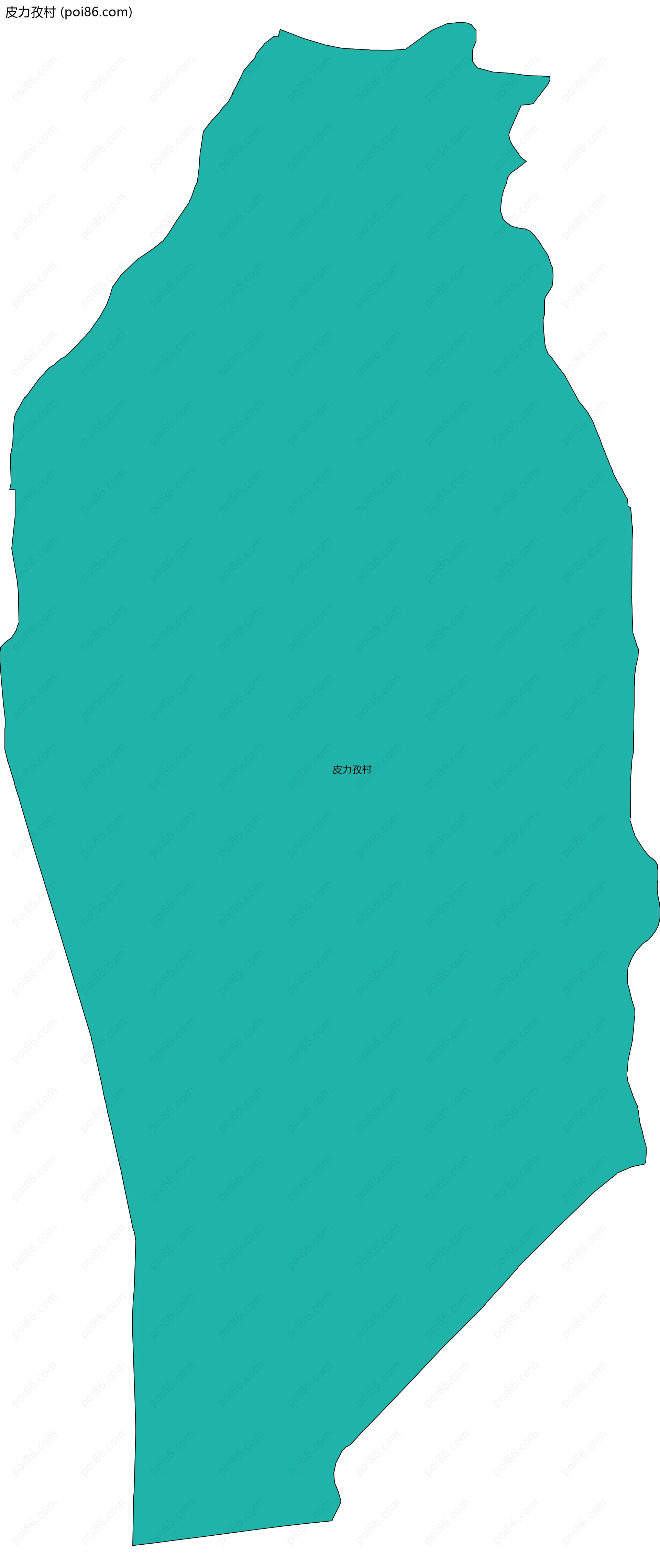 皮力孜村边界地图