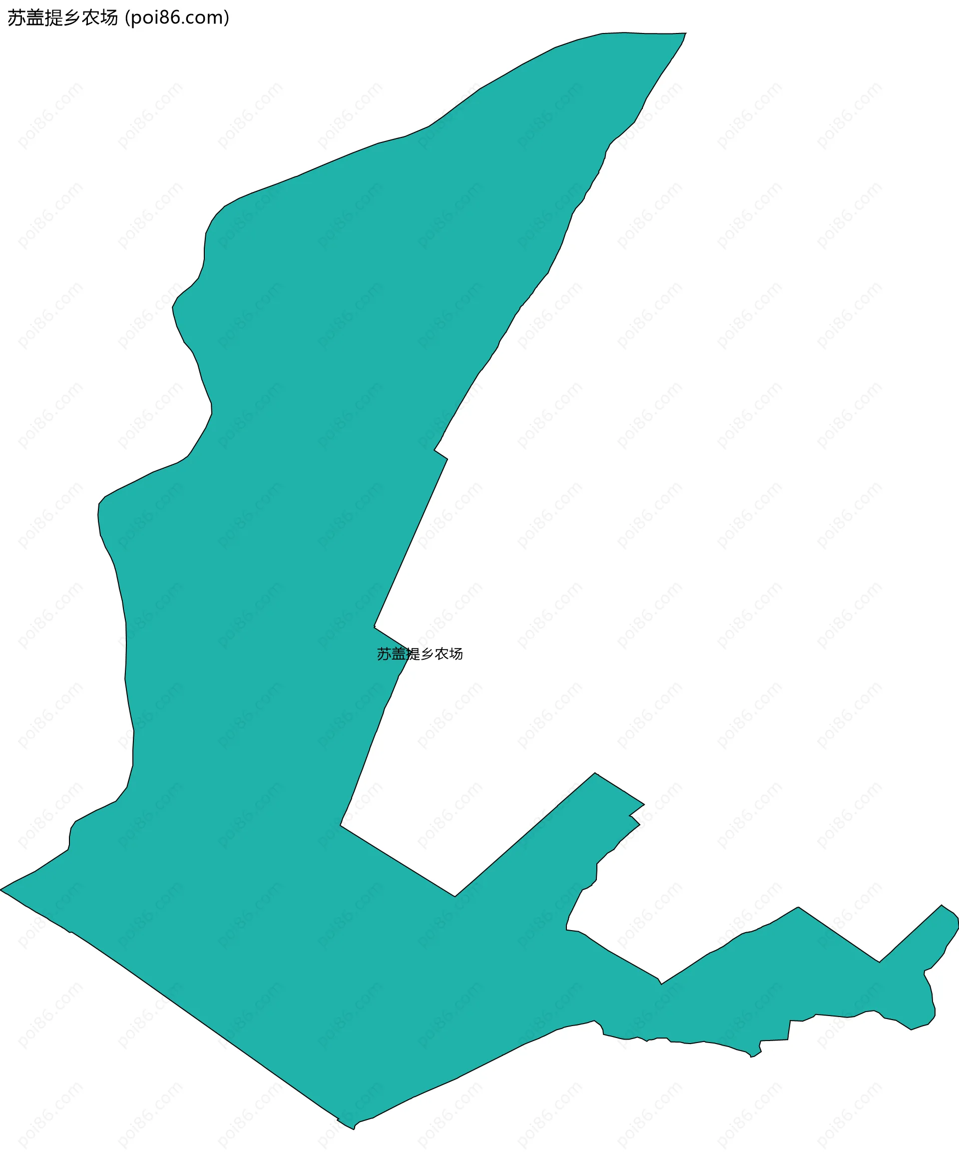 苏盖提乡农场边界地图