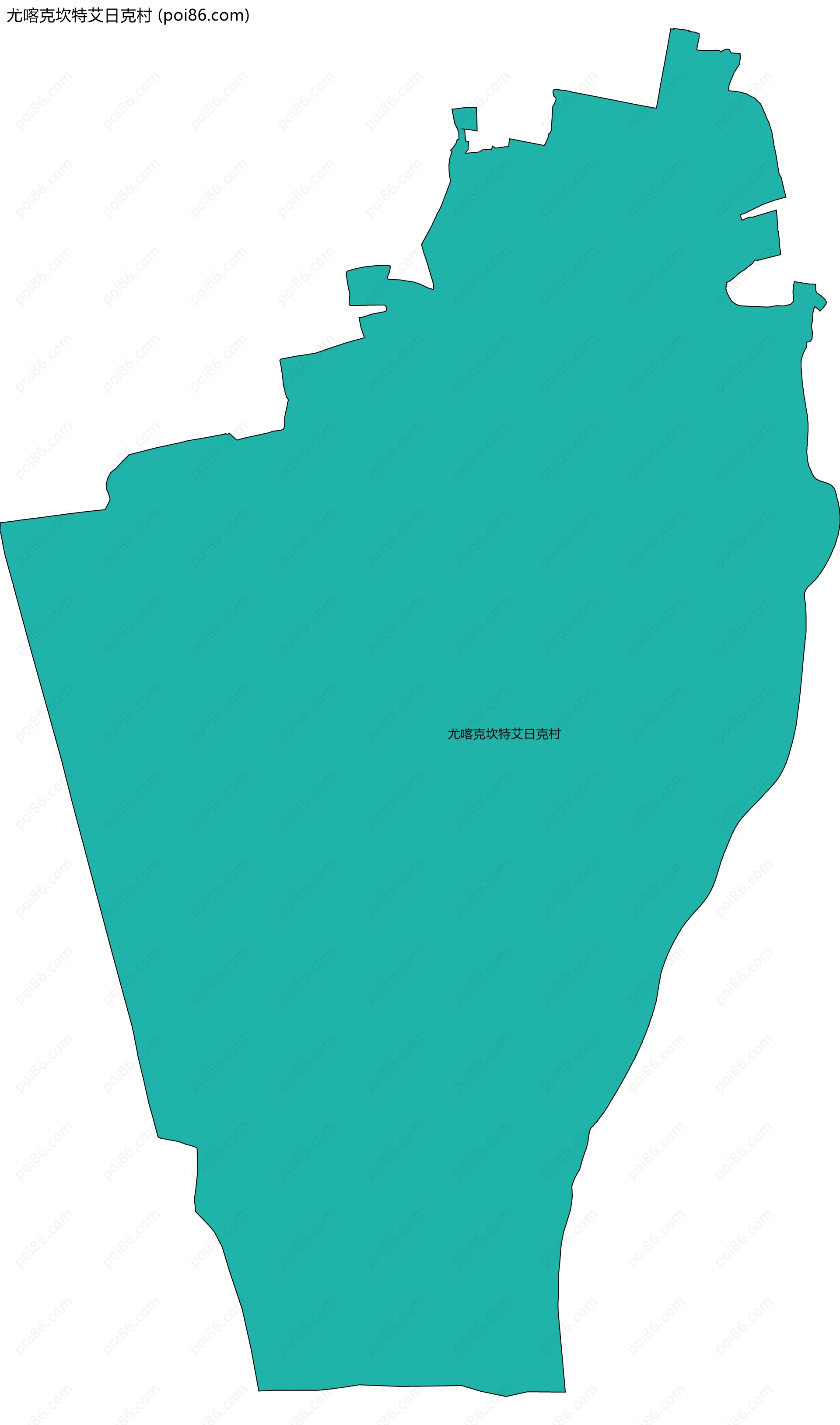 尤喀克坎特艾日克村边界地图