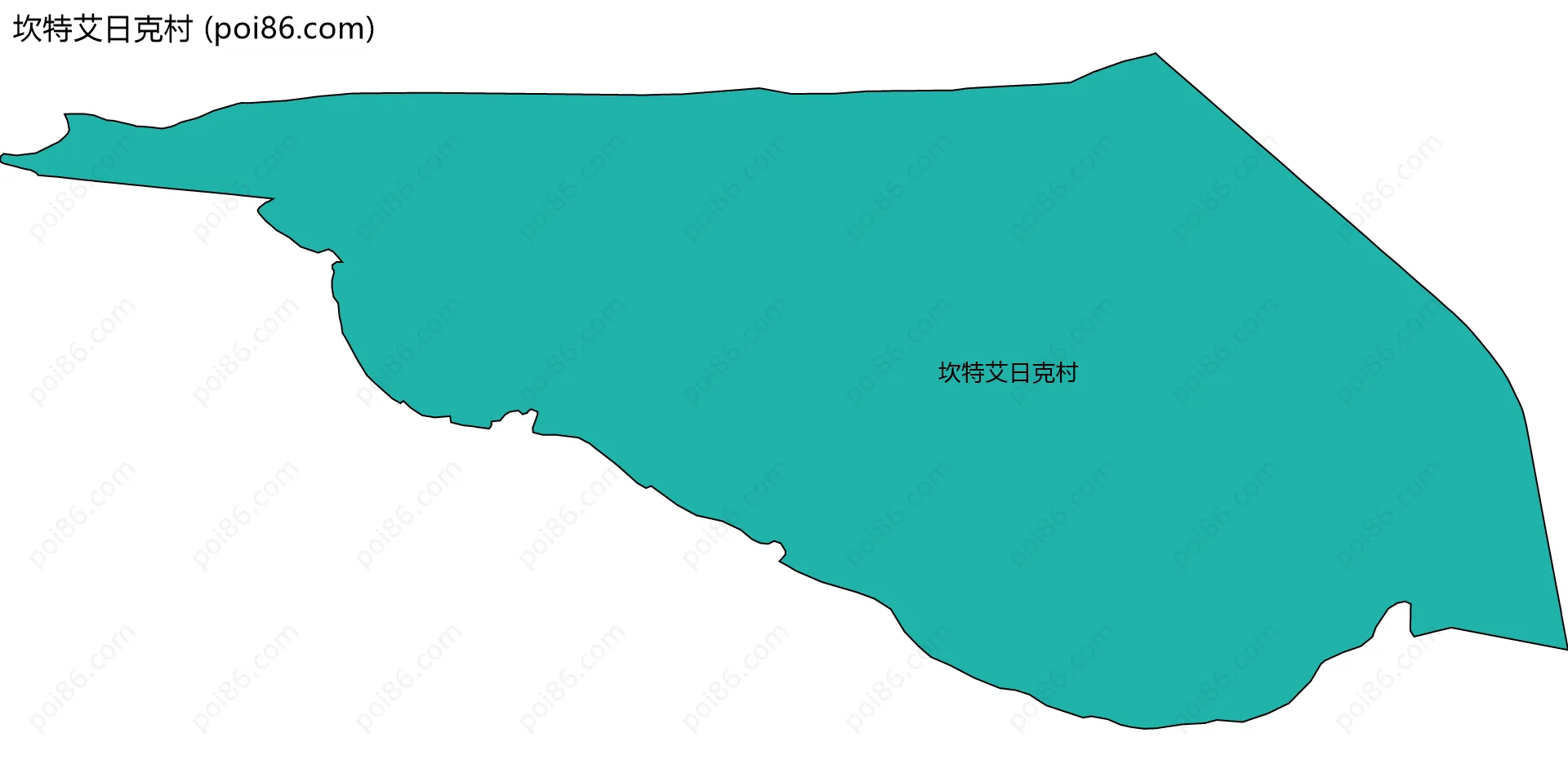 坎特艾日克村边界地图