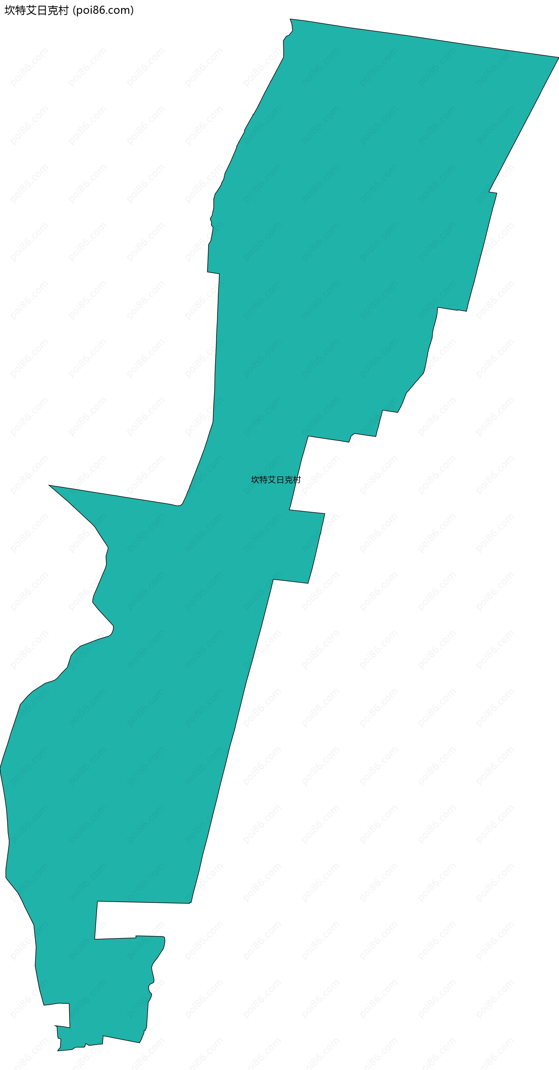 坎特艾日克村边界地图