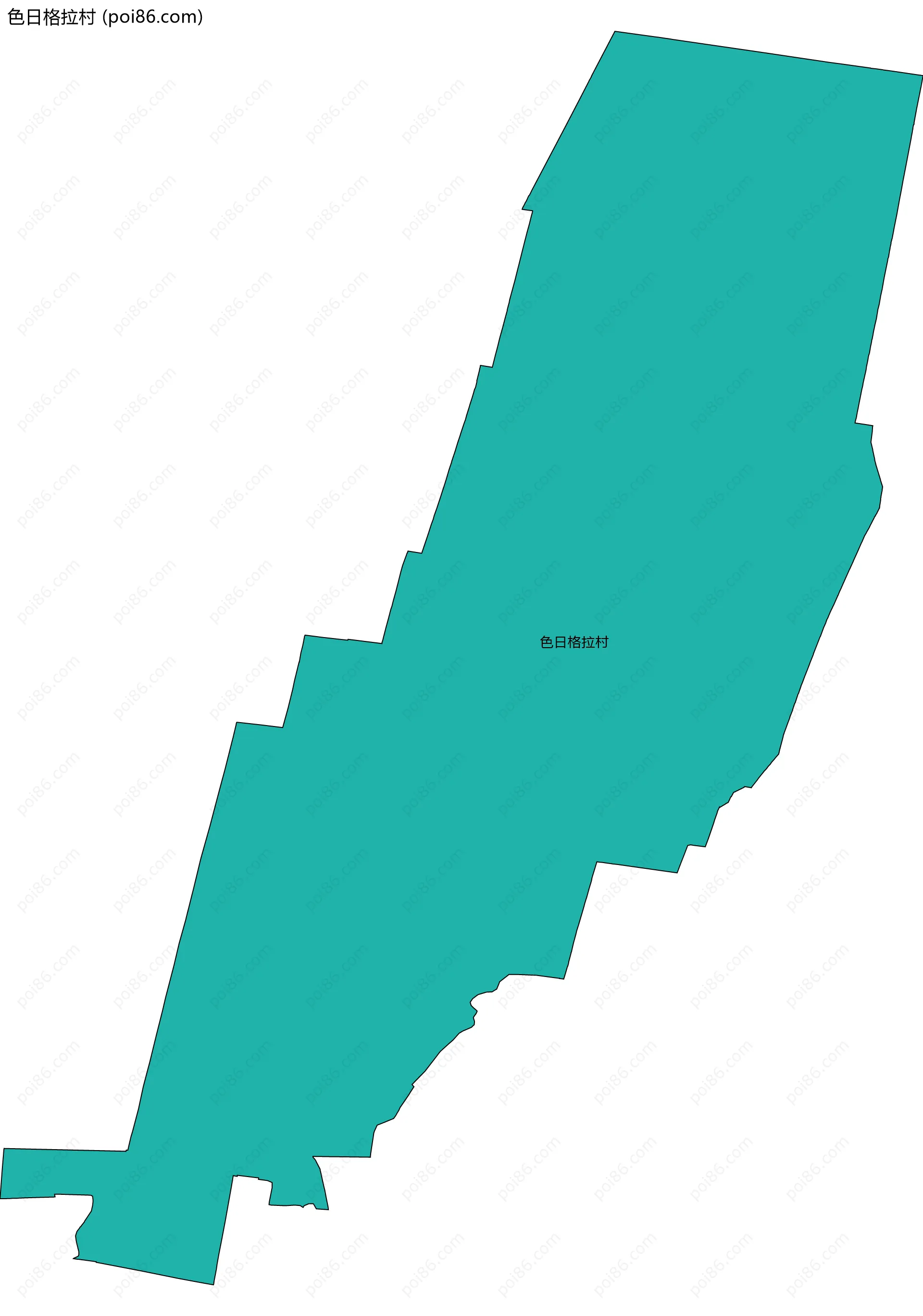 色日格拉村边界地图