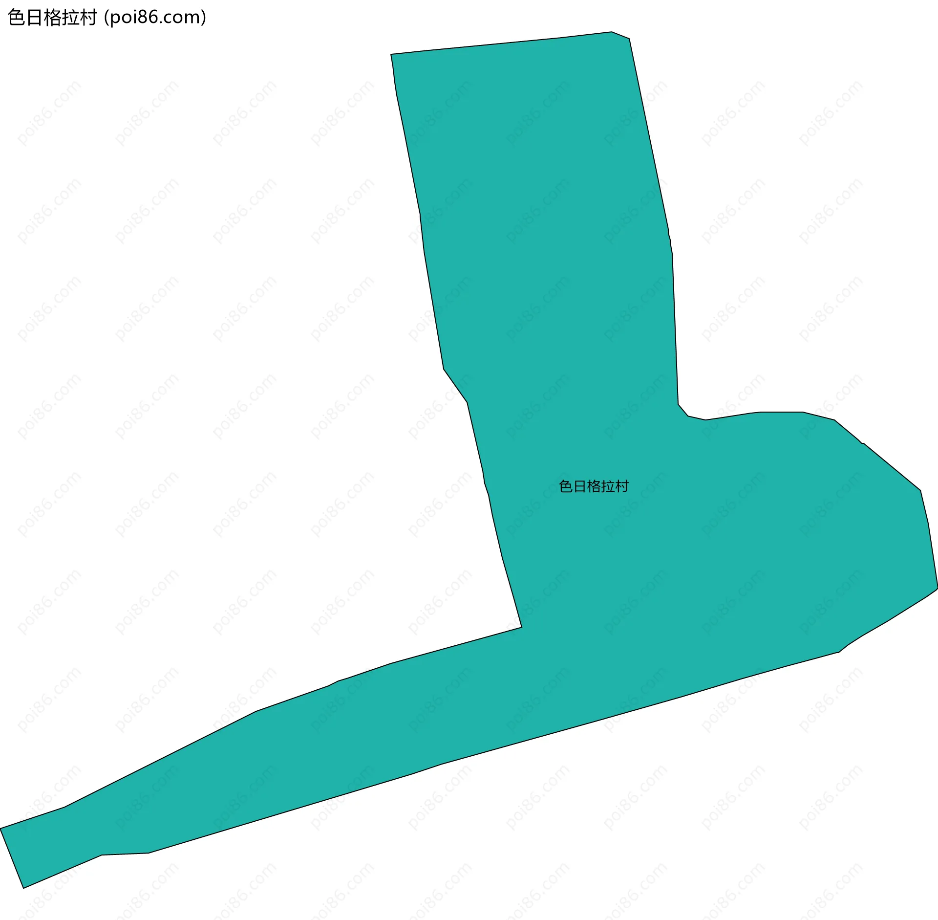 色日格拉村边界地图