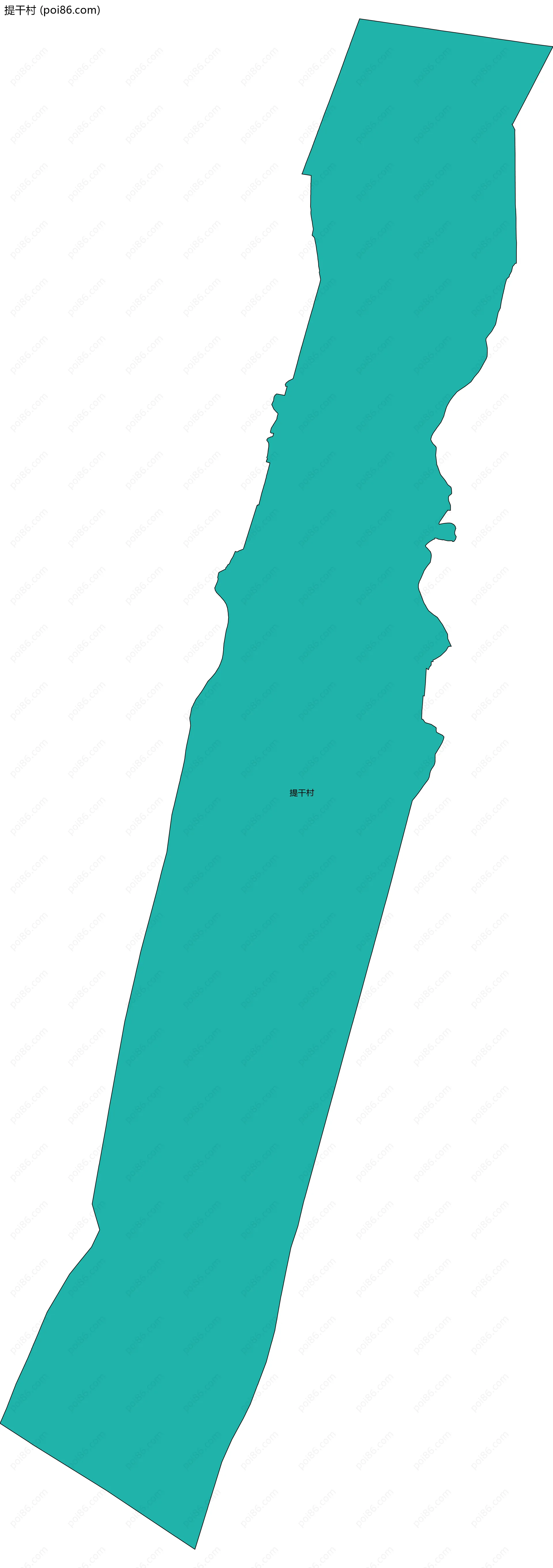 提干村边界地图