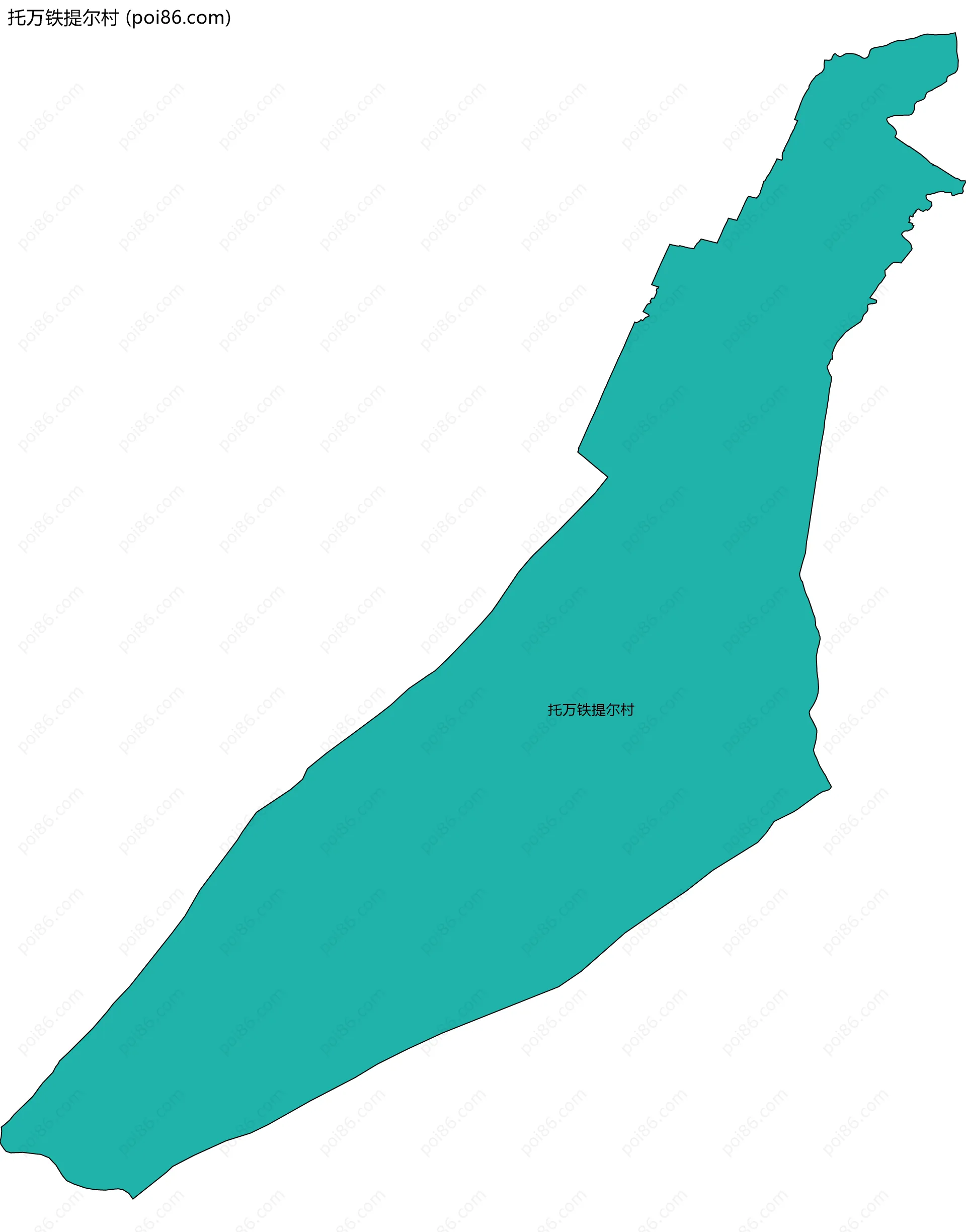 托万铁提尔村边界地图