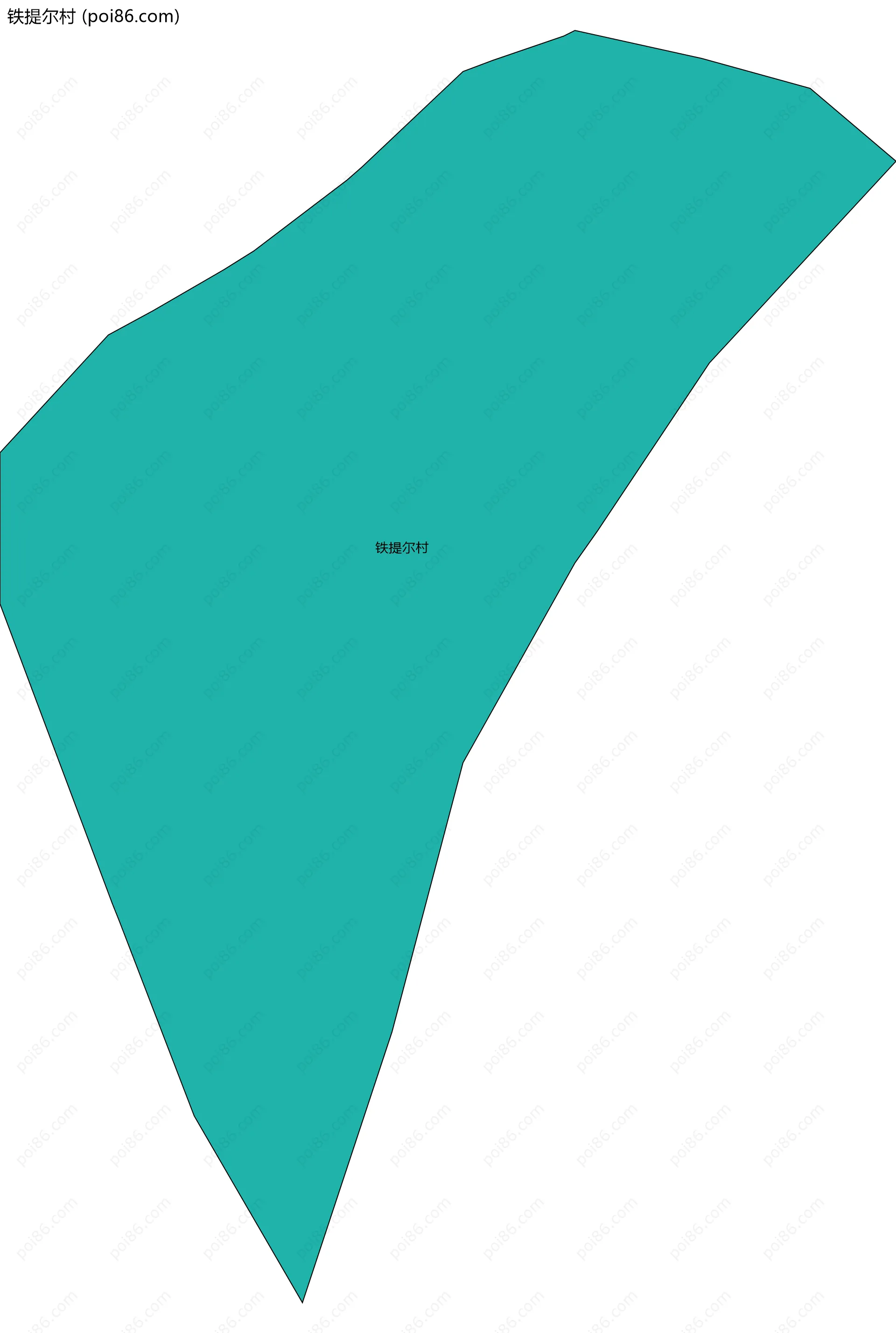 铁提尔村边界地图