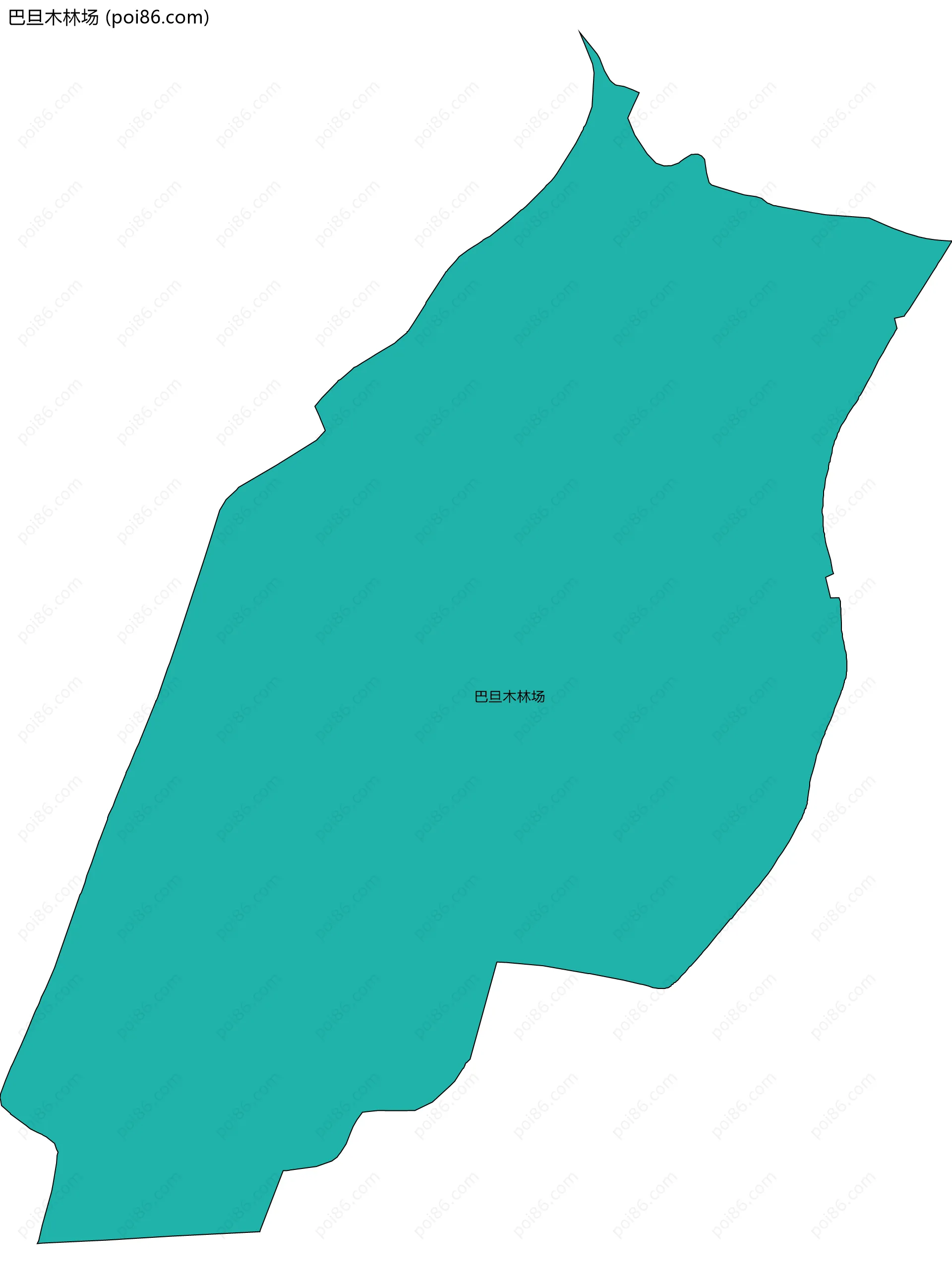 巴旦木林场边界地图